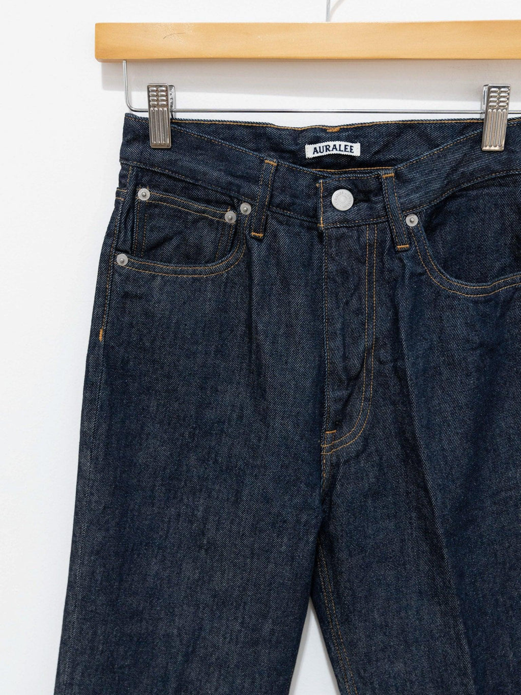 Namu Shop - Auralee Hard Twist Denim 5P Pants - Indigo (Women’s)