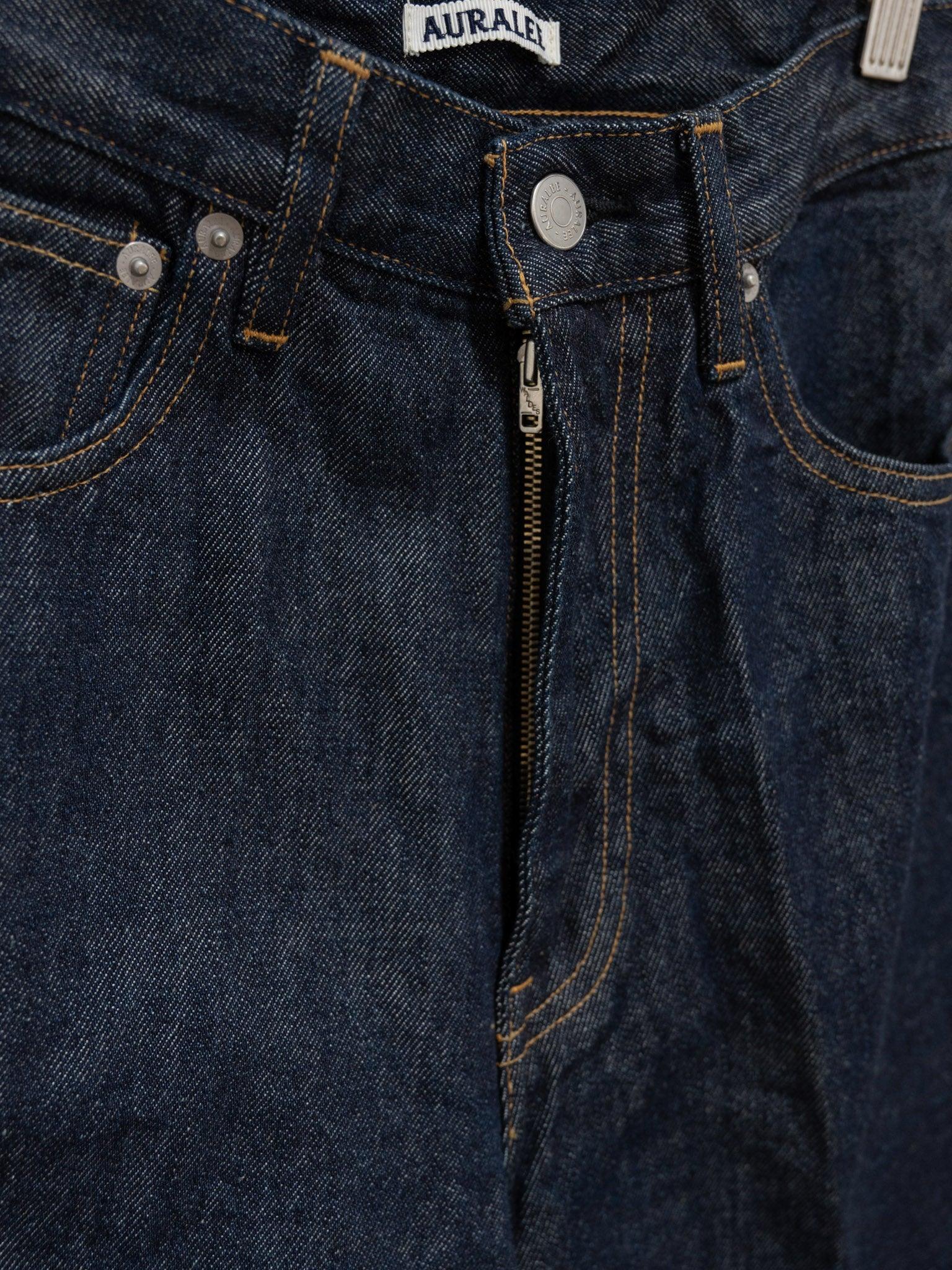 Namu Shop - Auralee Hard Twist Denim 5P Pants - Indigo (Women’s)