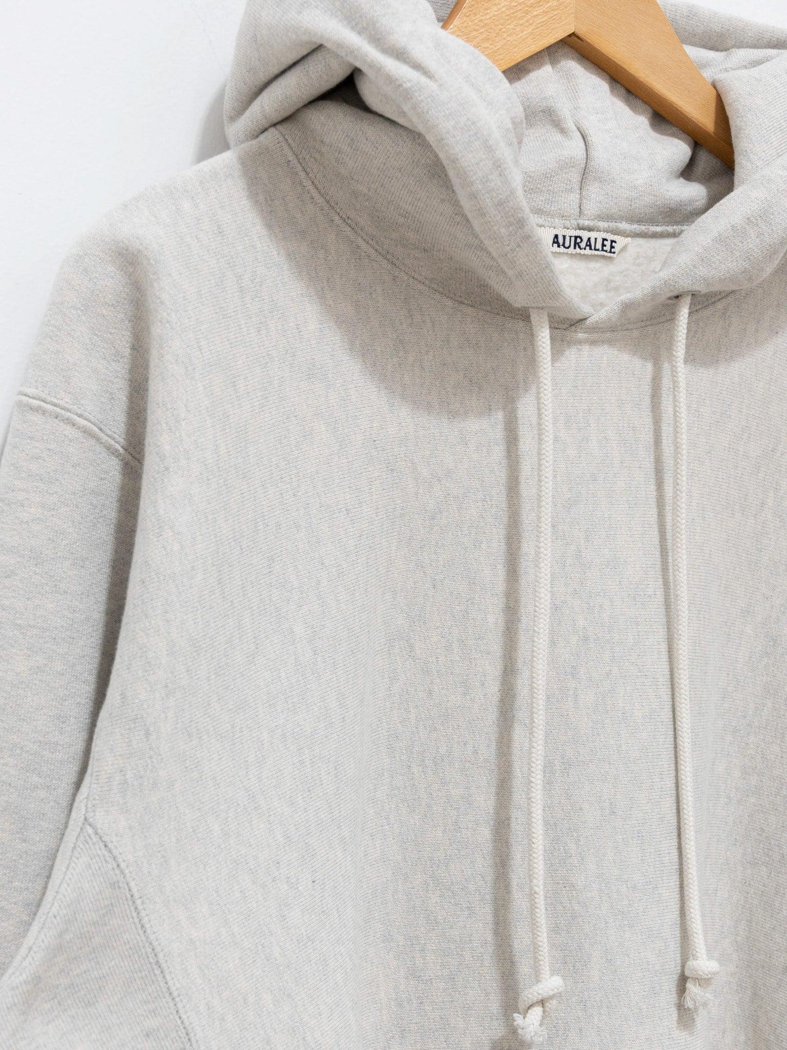 High Count Heavy Sweat Pullover Parka - Top Gray