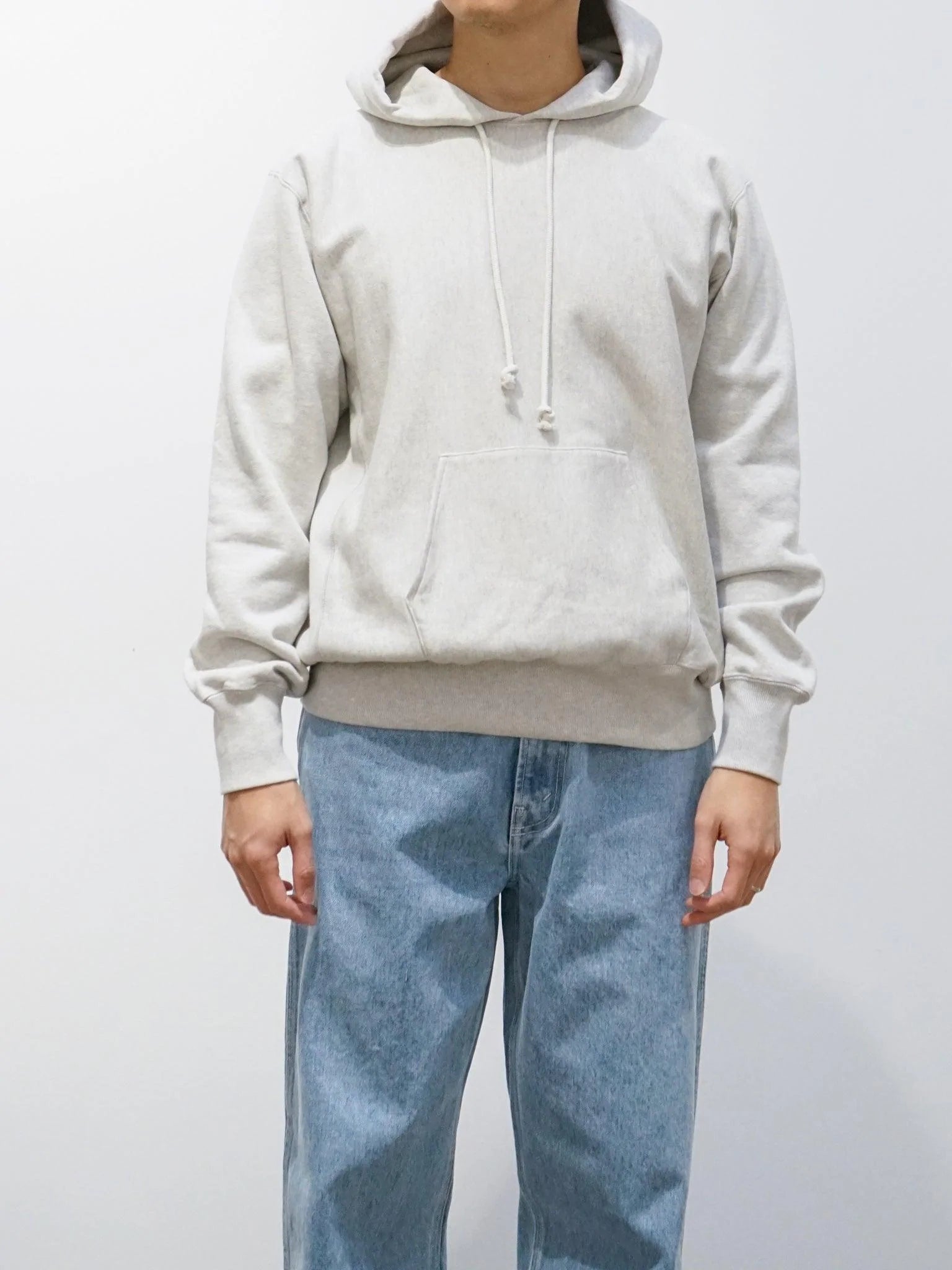 Namu Shop - Auralee High Count Heavy Sweat Pullover Parka - Top Gray