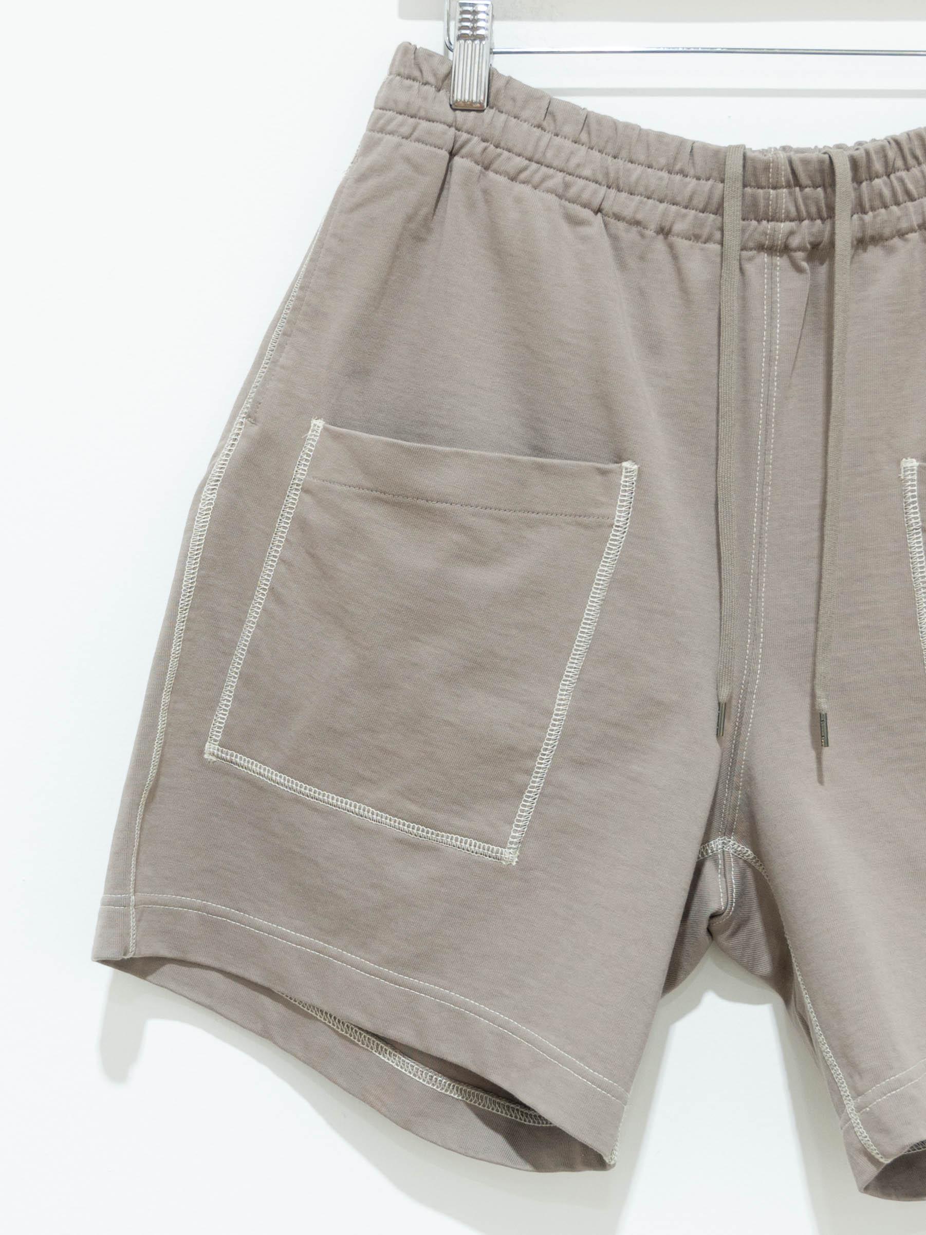 Namu Shop - Auralee High Density Organic Cotton Jersey Shorts - Gray Beige