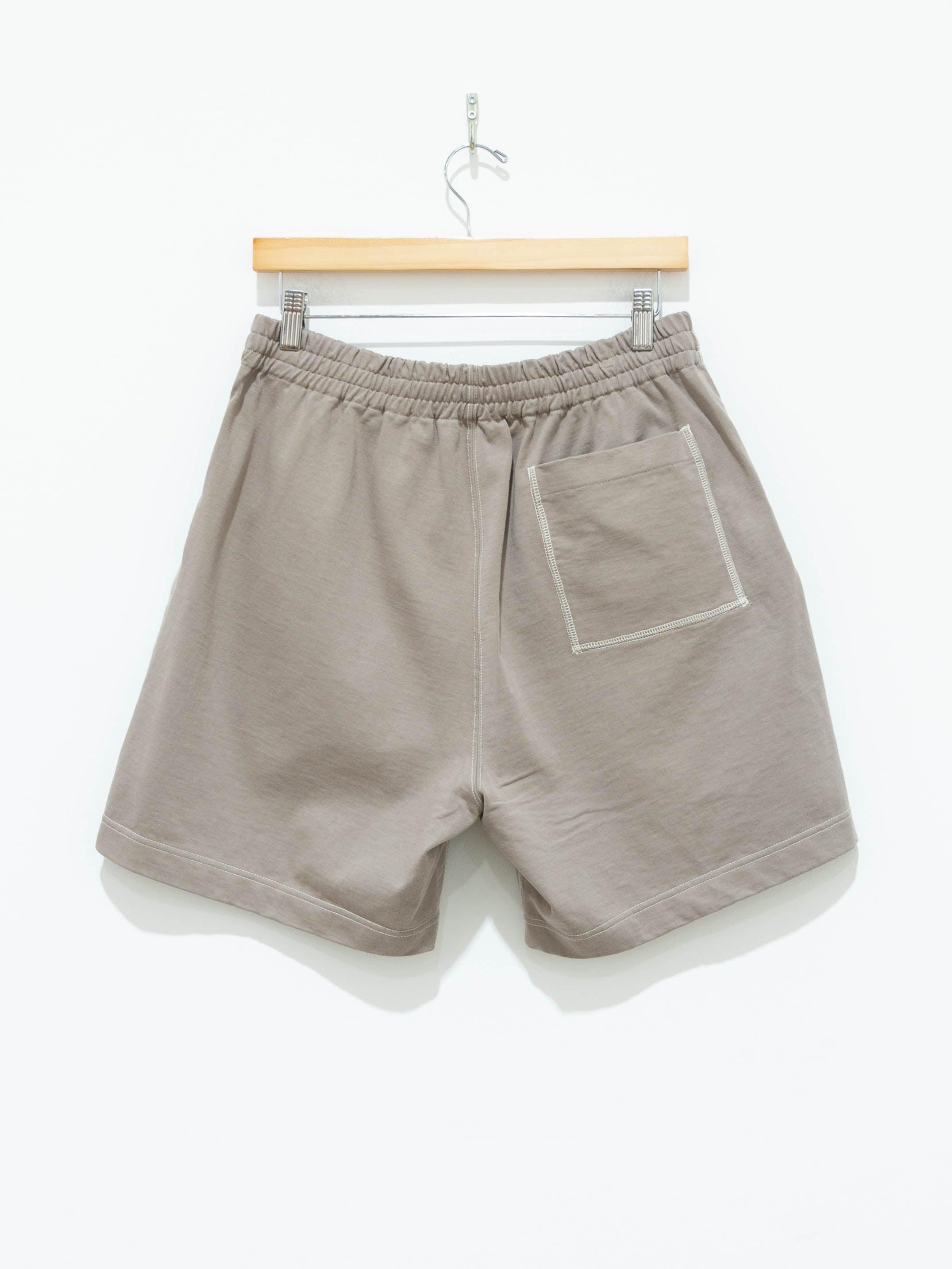 Namu Shop - Auralee High Density Organic Cotton Jersey Shorts - Gray Beige
