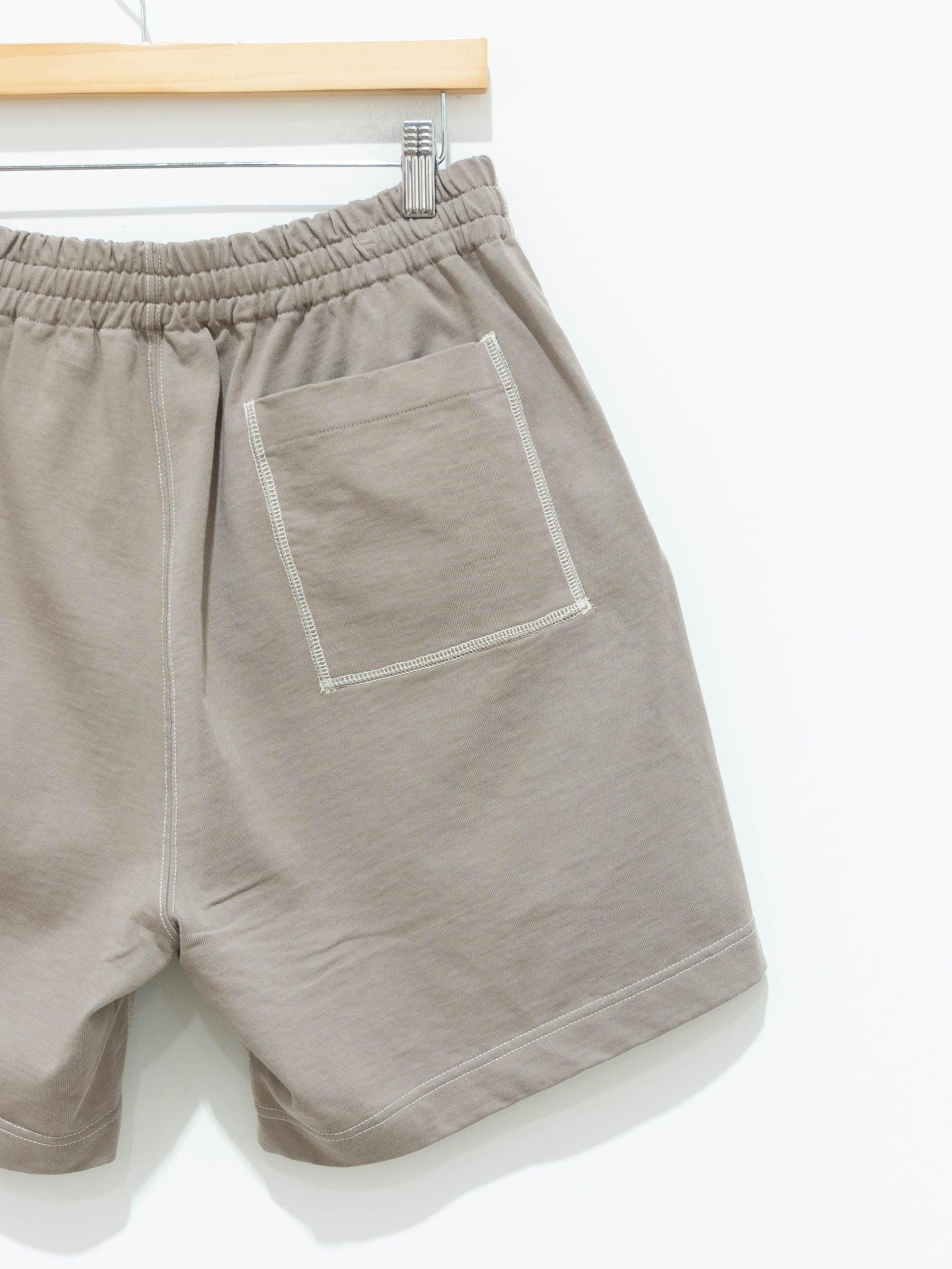 Namu Shop - Auralee High Density Organic Cotton Jersey Shorts - Gray Beige
