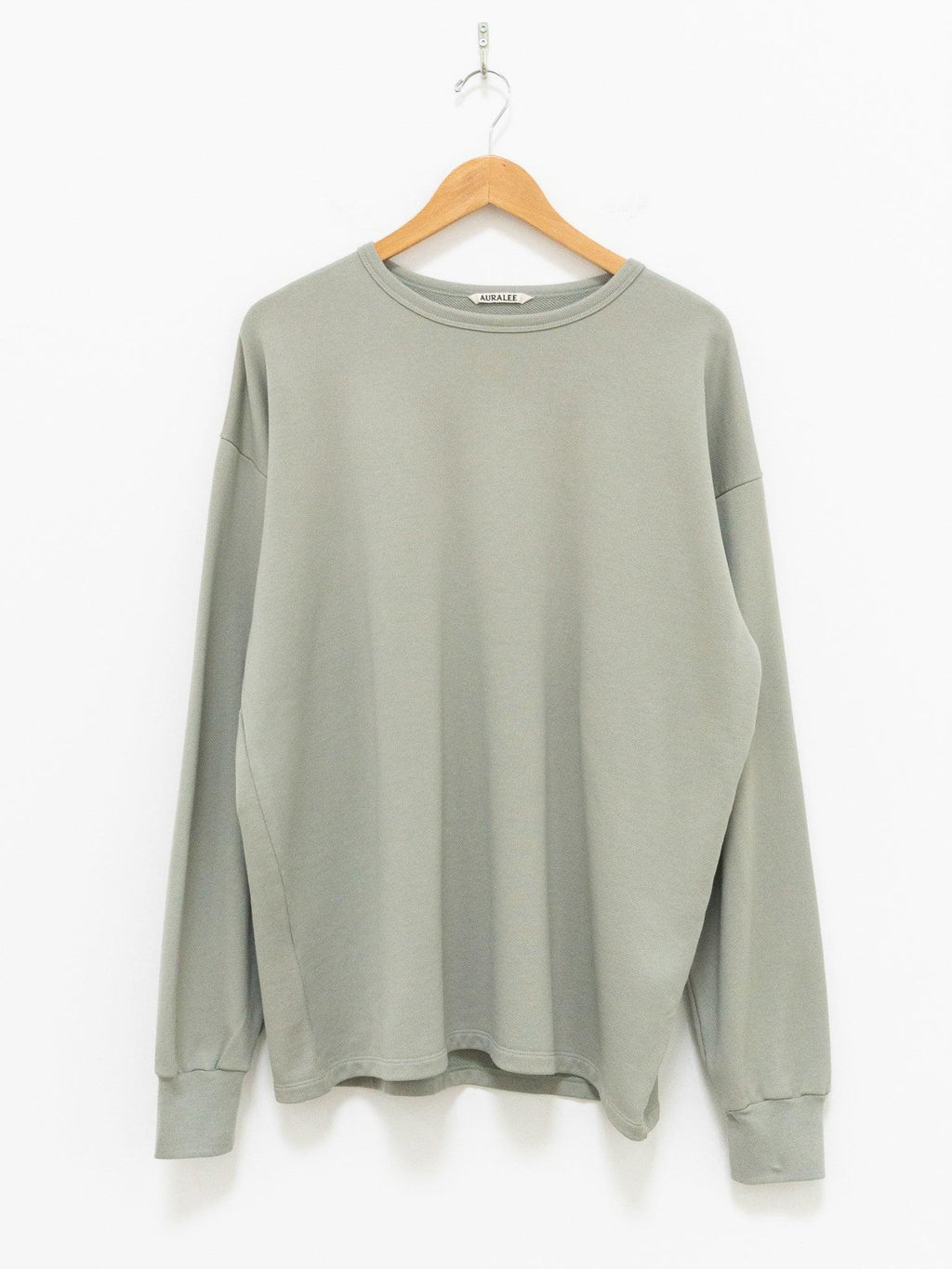 Namu Shop - Auralee Light Flowy Sweat Pullover - Light Green