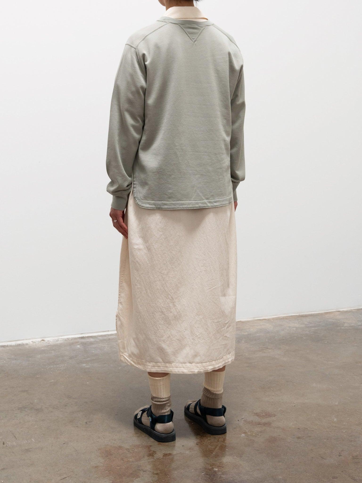 Namu Shop - Auralee Light Flowy Sweat Pullover - Light Green