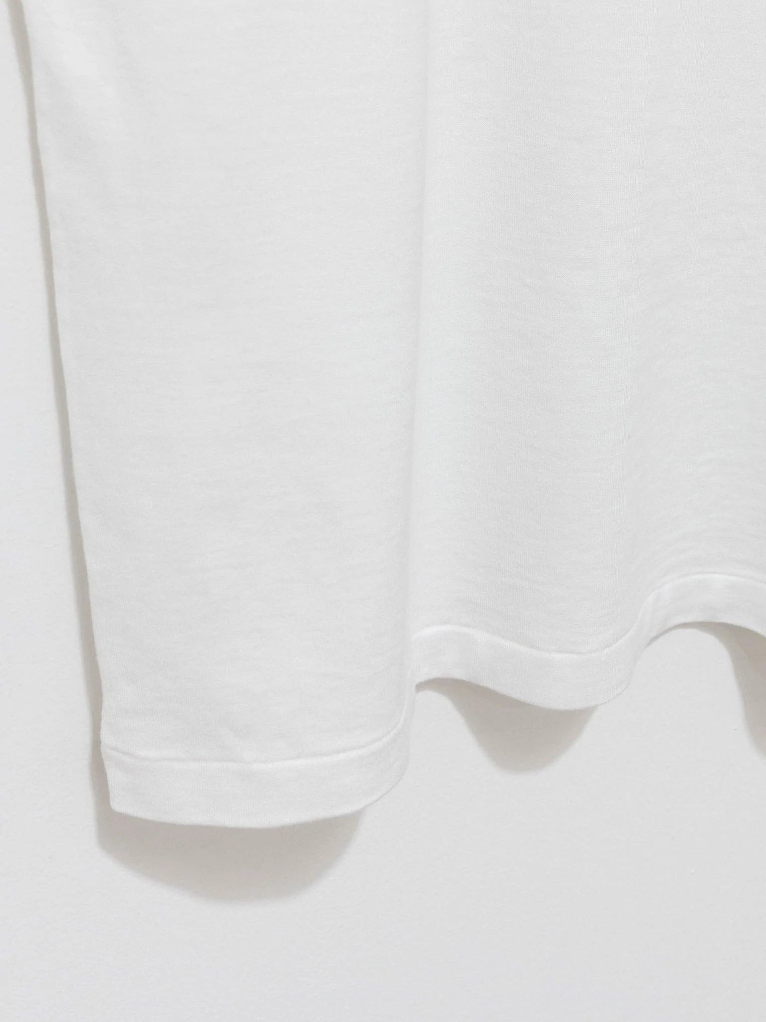Luster Plaiting Boat Neck Tee - White