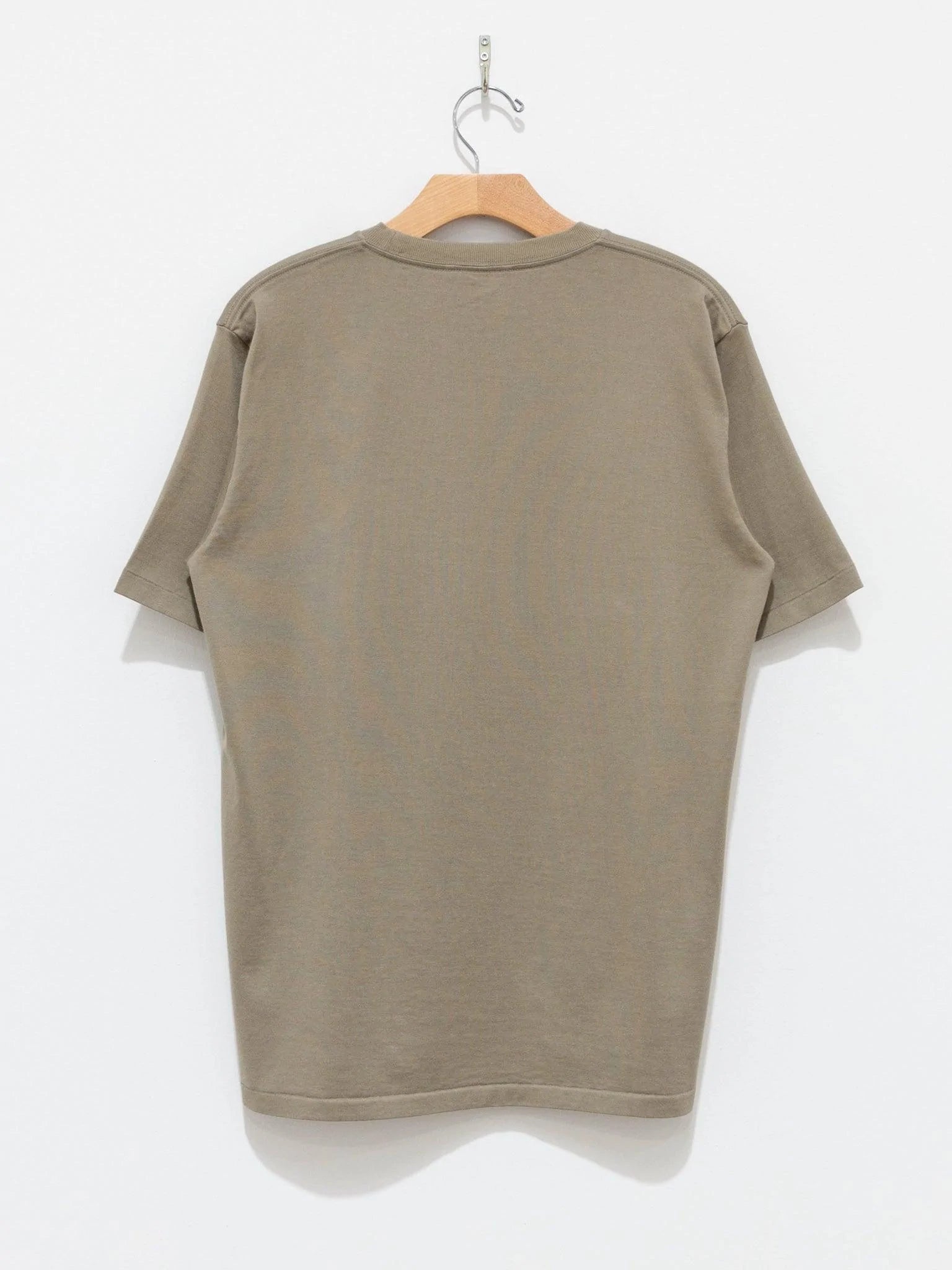 Namu Shop - Auralee Luster Plaiting Tee - Khaki Gray