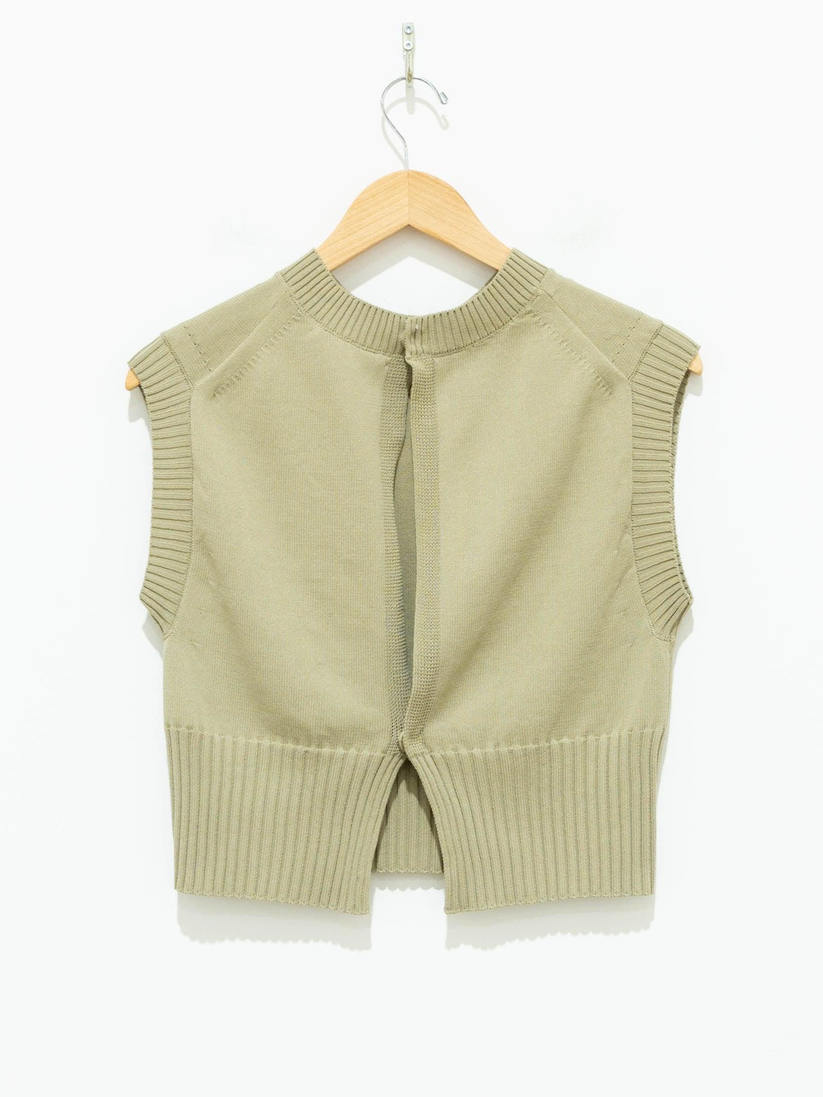 Namu Shop - Auralee Mid Gauge Dry Cotton Knit Vest - Light Beige