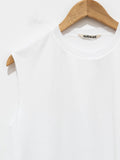 Namu Shop - Auralee Organic Cotton High Gauge Jersey Sleeveless Tee - White
