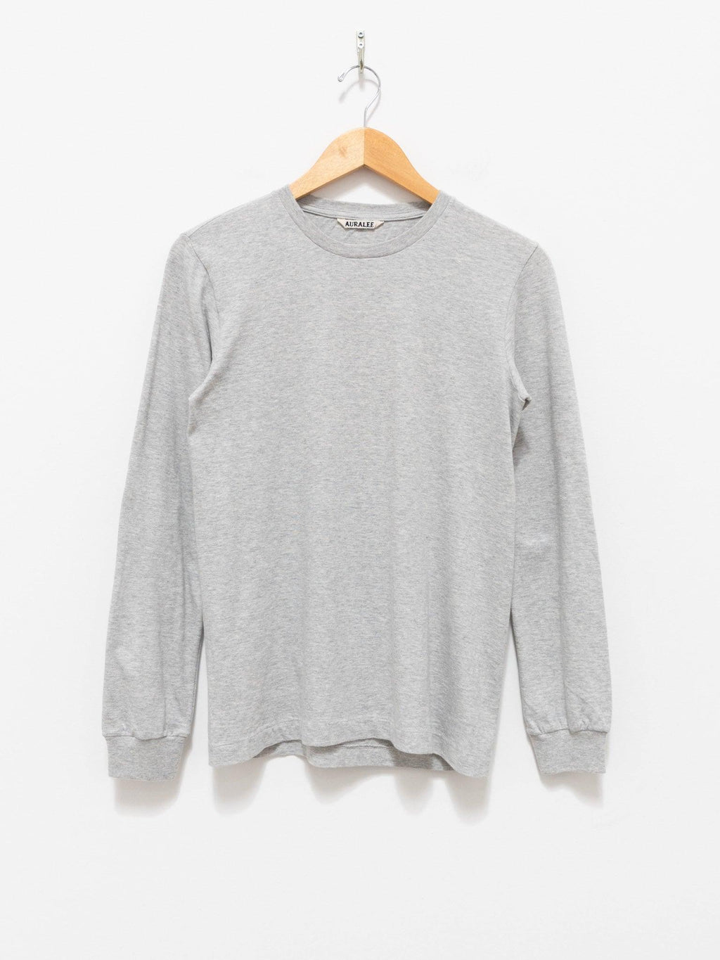 Namu Shop - Auralee Seamless L/S Tee - Heather Gray