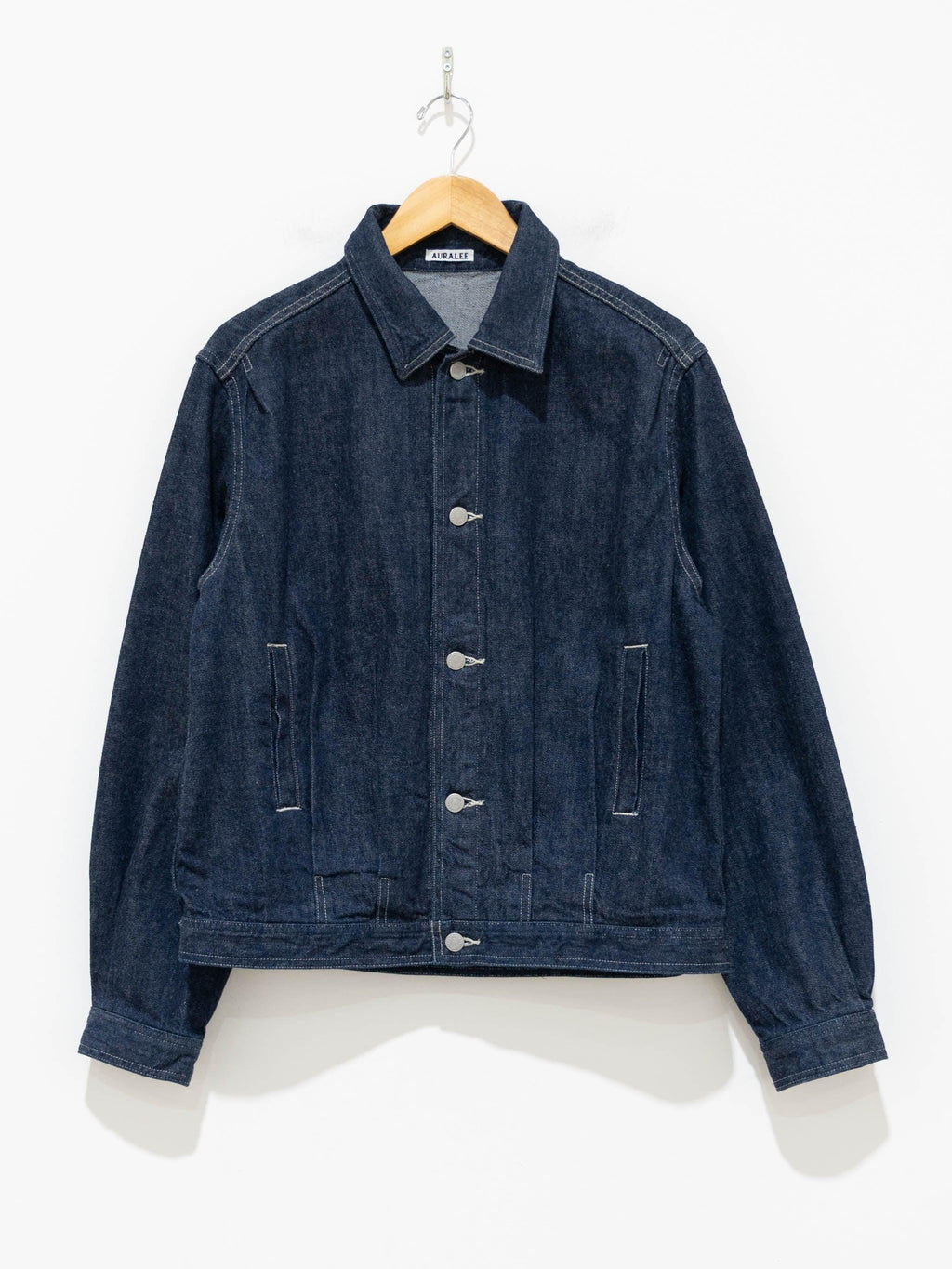 Namu Shop - Auralee Selvedge Light Denim Blouson - Indigo