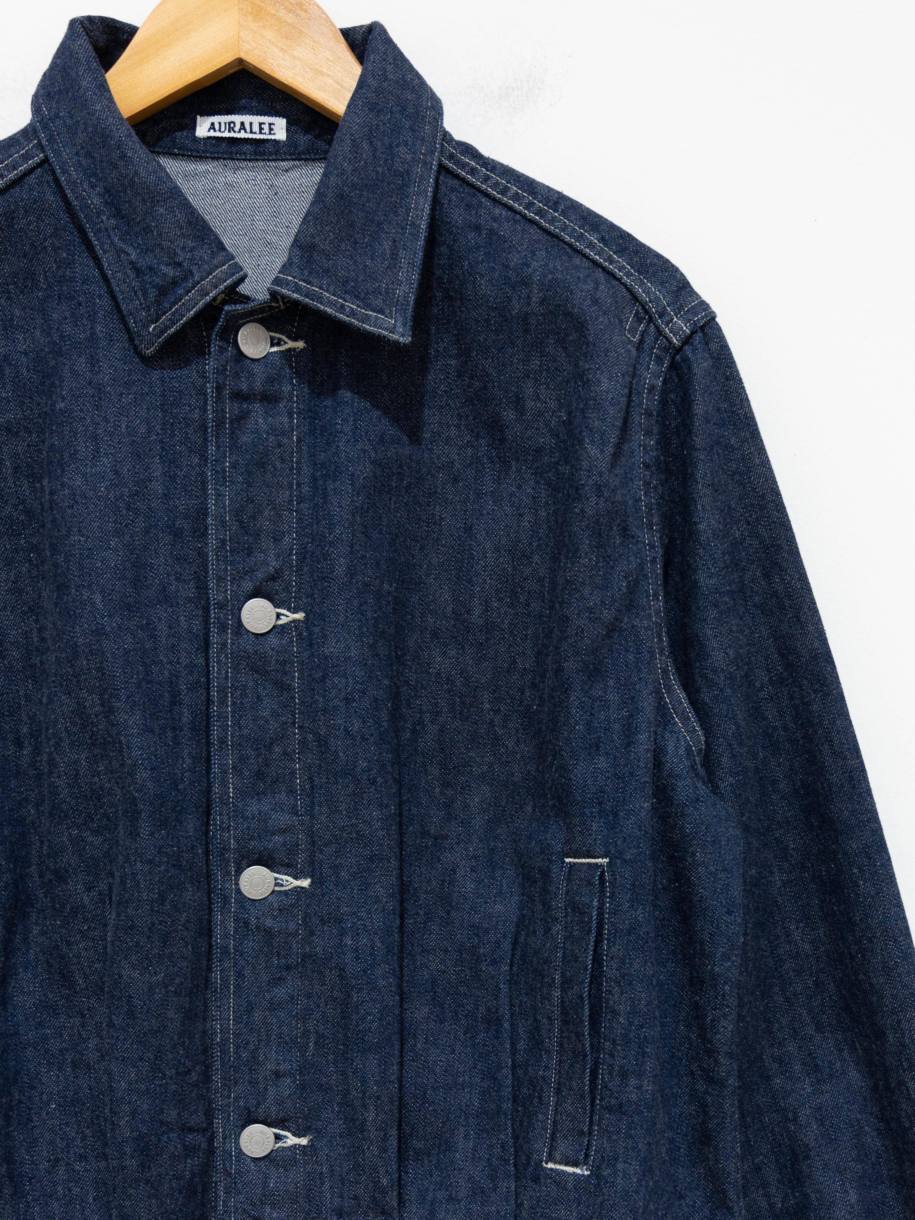 Namu Shop   Auralee Selvedge Light Denim Blouson   Indigo