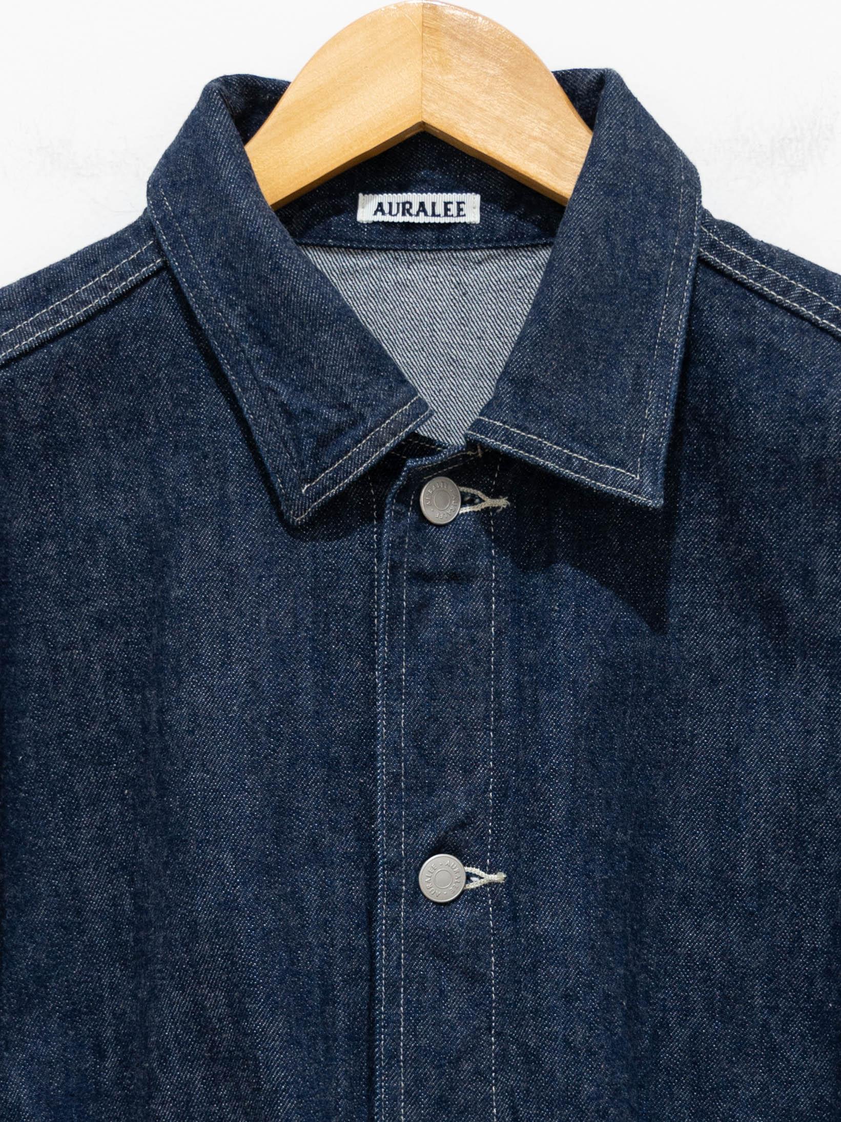 Namu Shop - Auralee Selvedge Light Denim Blouson - Indigo