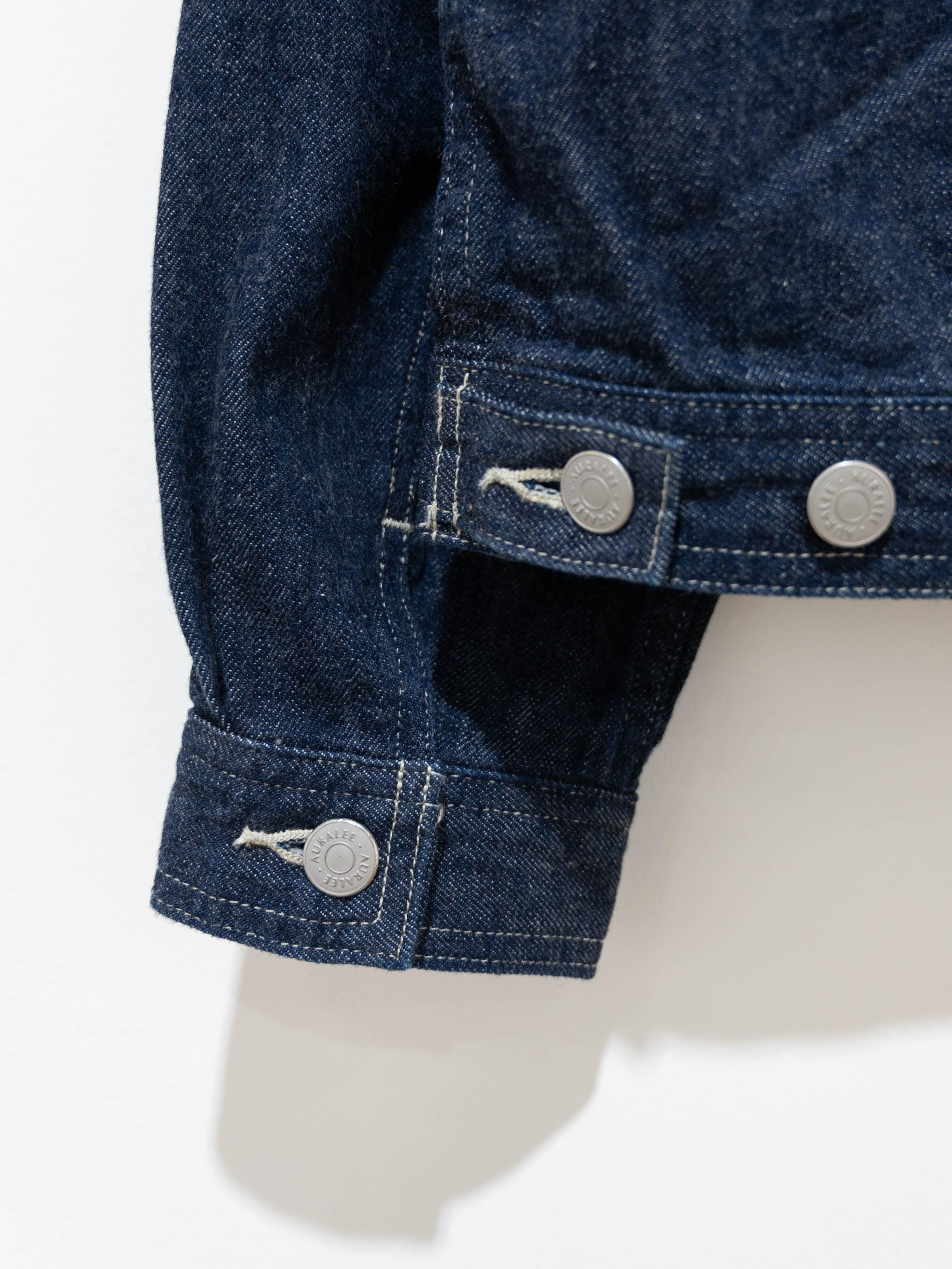 Namu Shop - Auralee Selvedge Light Denim Blouson - Indigo