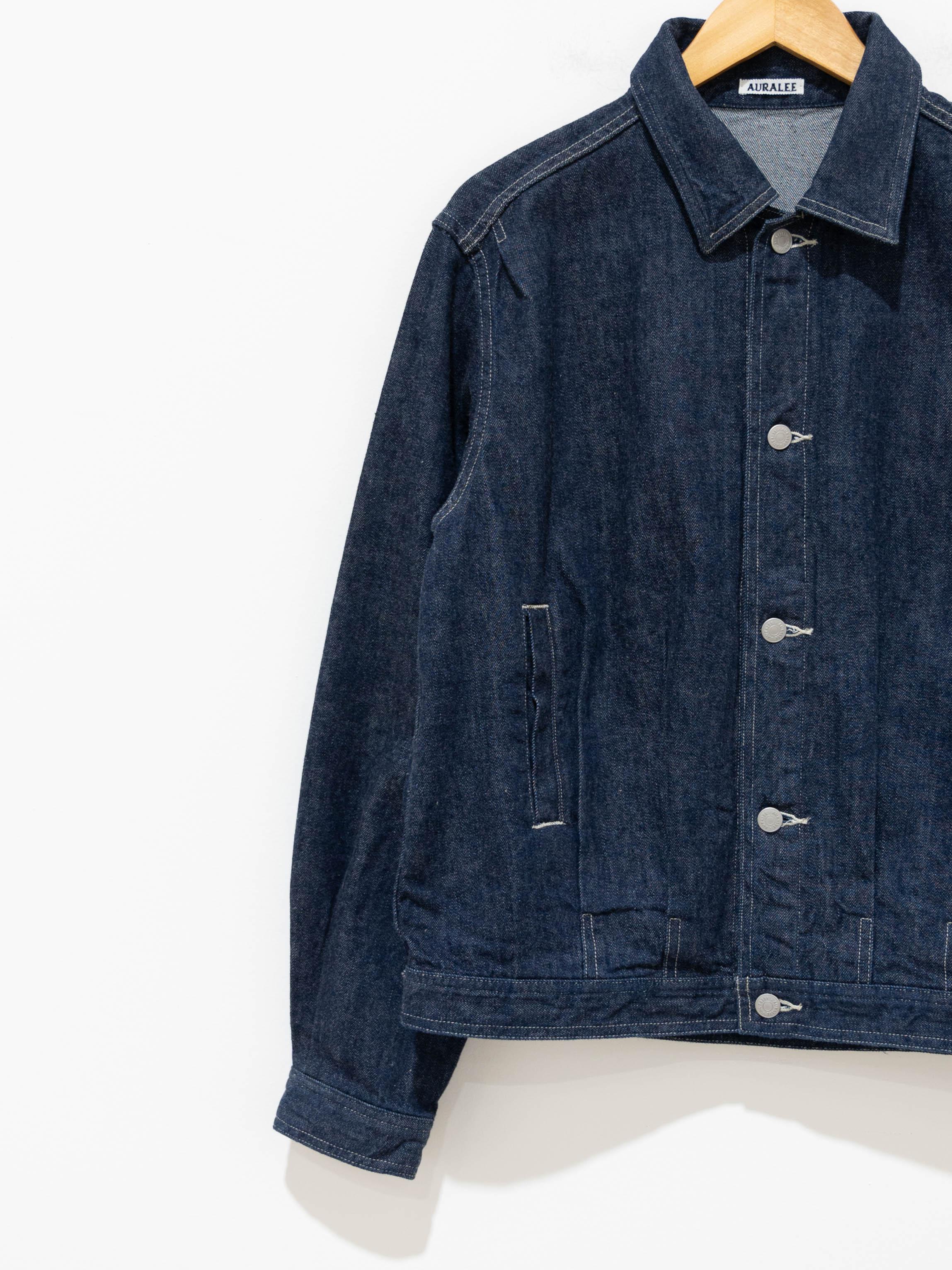 Namu Shop - Auralee Selvedge Light Denim Blouson - Indigo