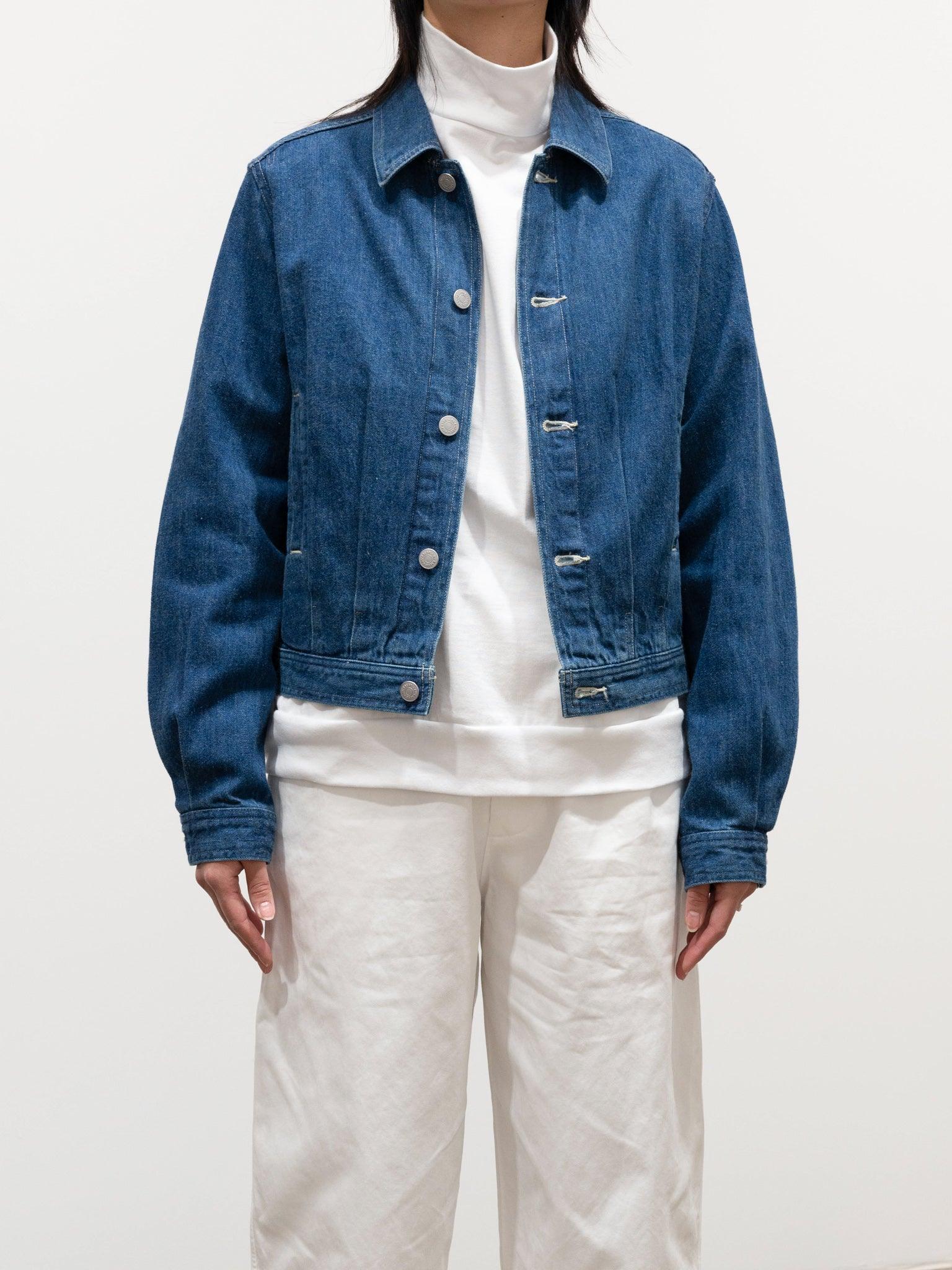 Namu Shop - Auralee Selvedge Light Denim Blouson - Light Indigo