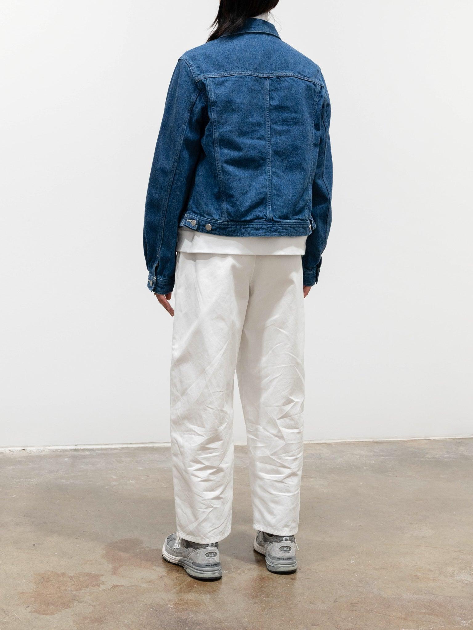 Namu Shop - Auralee Selvedge Light Denim Blouson - Light Indigo