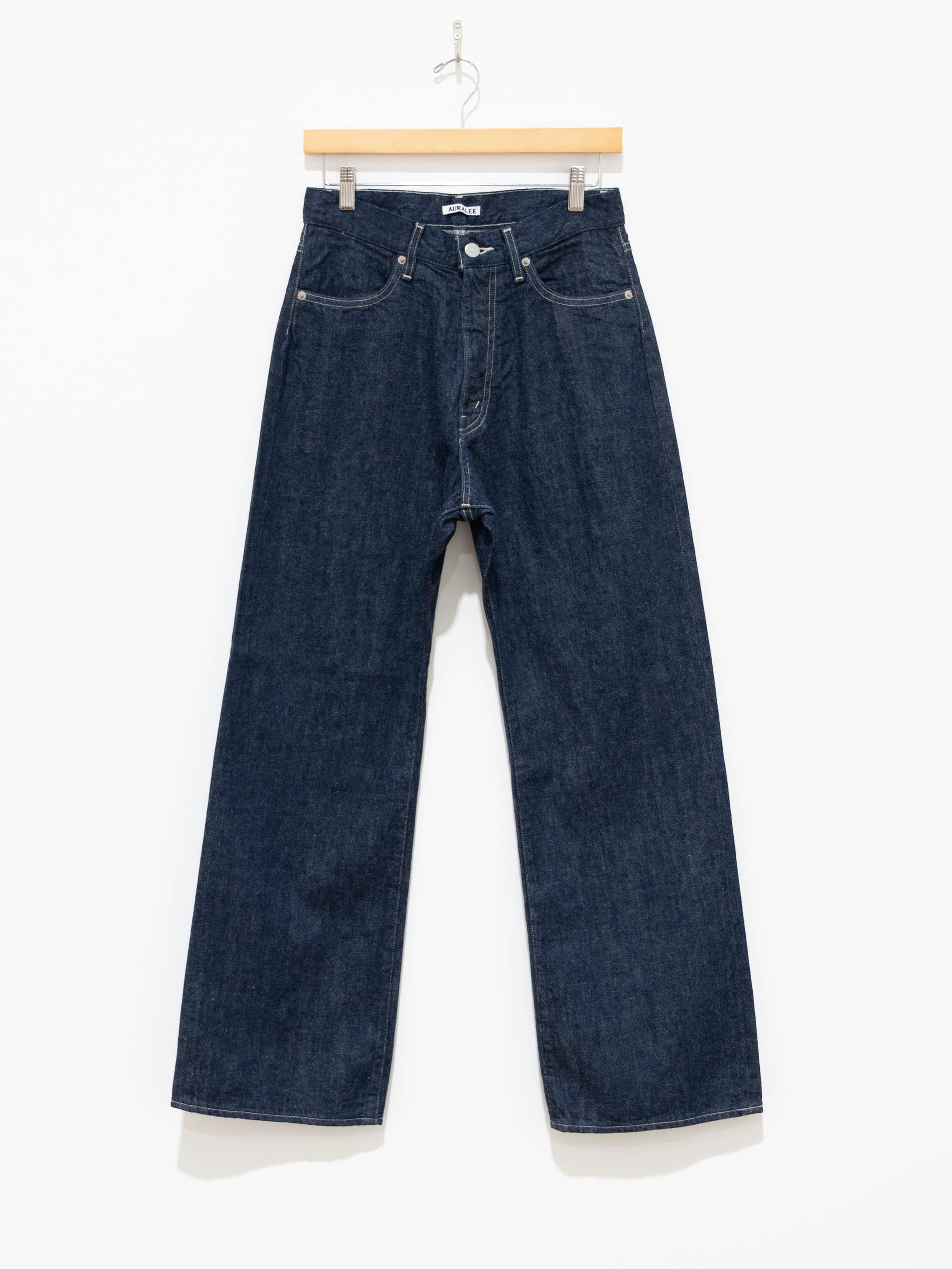 Namu Shop - Auralee Selvedge Light Denim Wide Pants - Indigo