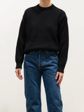 Namu Shop - Auralee Super Fine Wool Rib Knit Big Pullover - Black