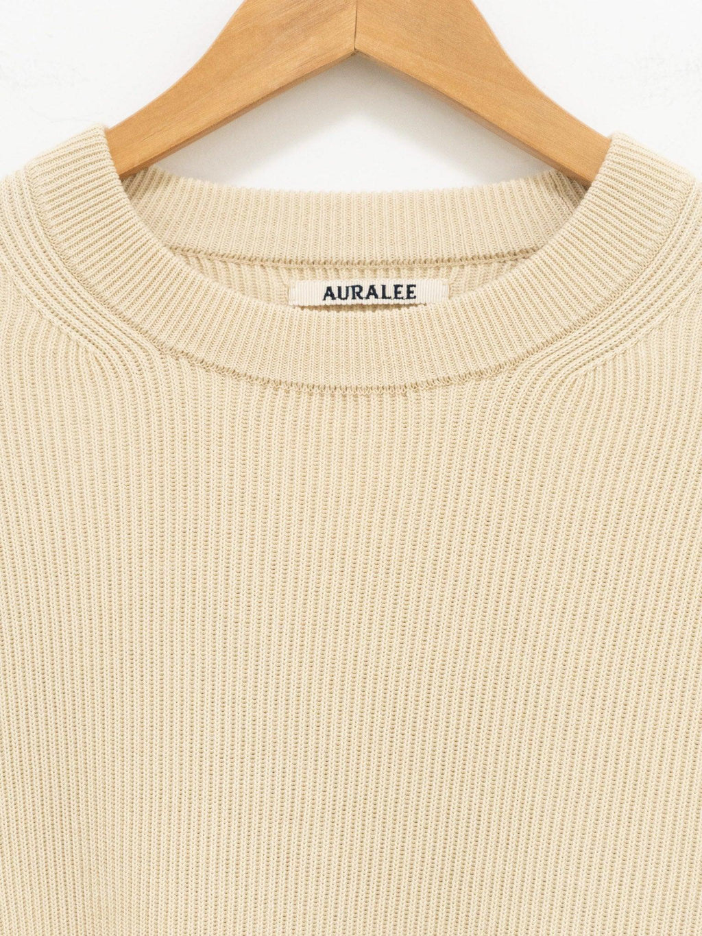 Namu Shop - Auralee Super Hard Twist Rib Knit - Ivory