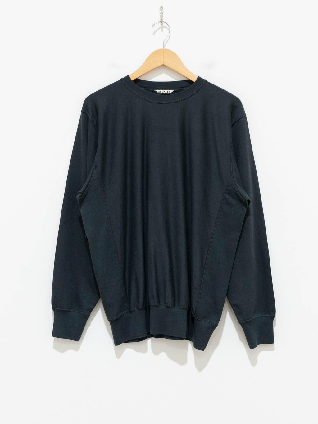 Namu Shop - Auralee Super High Gauge Napped Sweat Pullover - Dark Blue