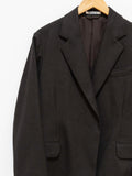 Namu Shop - Auralee Wool Fulling Flannel Jacket - Top Dark Brown