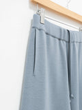Namu Shop - Auralee Wool Recycled Poly High Gauge Rib Knit Pants - Blue Gray