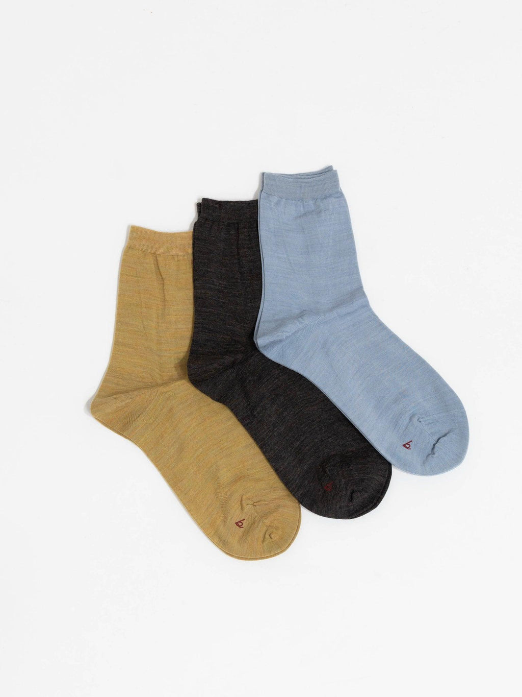Namu Shop - Babaco 3 Pairs of Colors - Horse, Full Bloom, Grapes