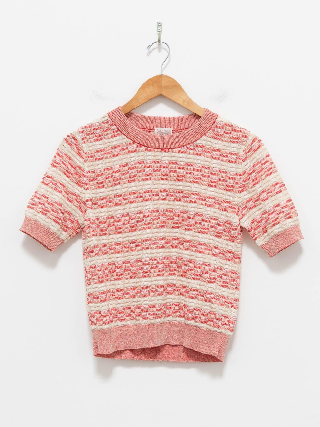 Namu Shop - Babaco Basket Check Top - Ivory/Red