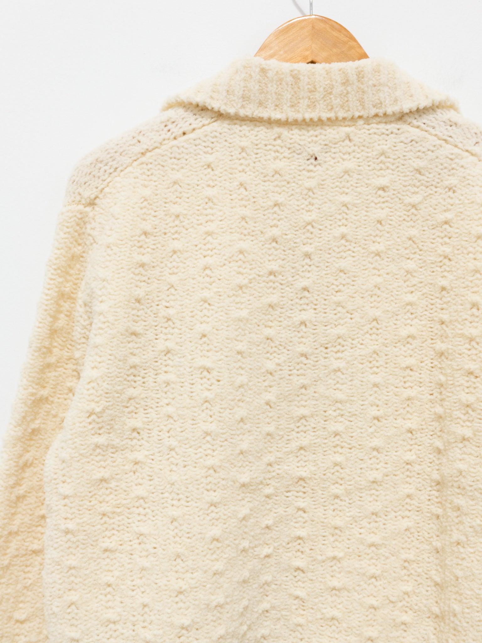 Namu Shop - Babaco Chenille Yarn Polo - Ivory