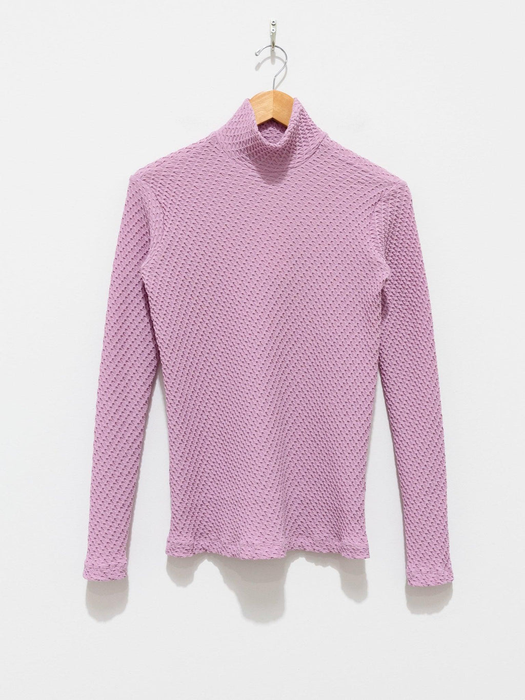Namu Shop - Babaco Shrink Knit Turtleneck - Lavender Pink