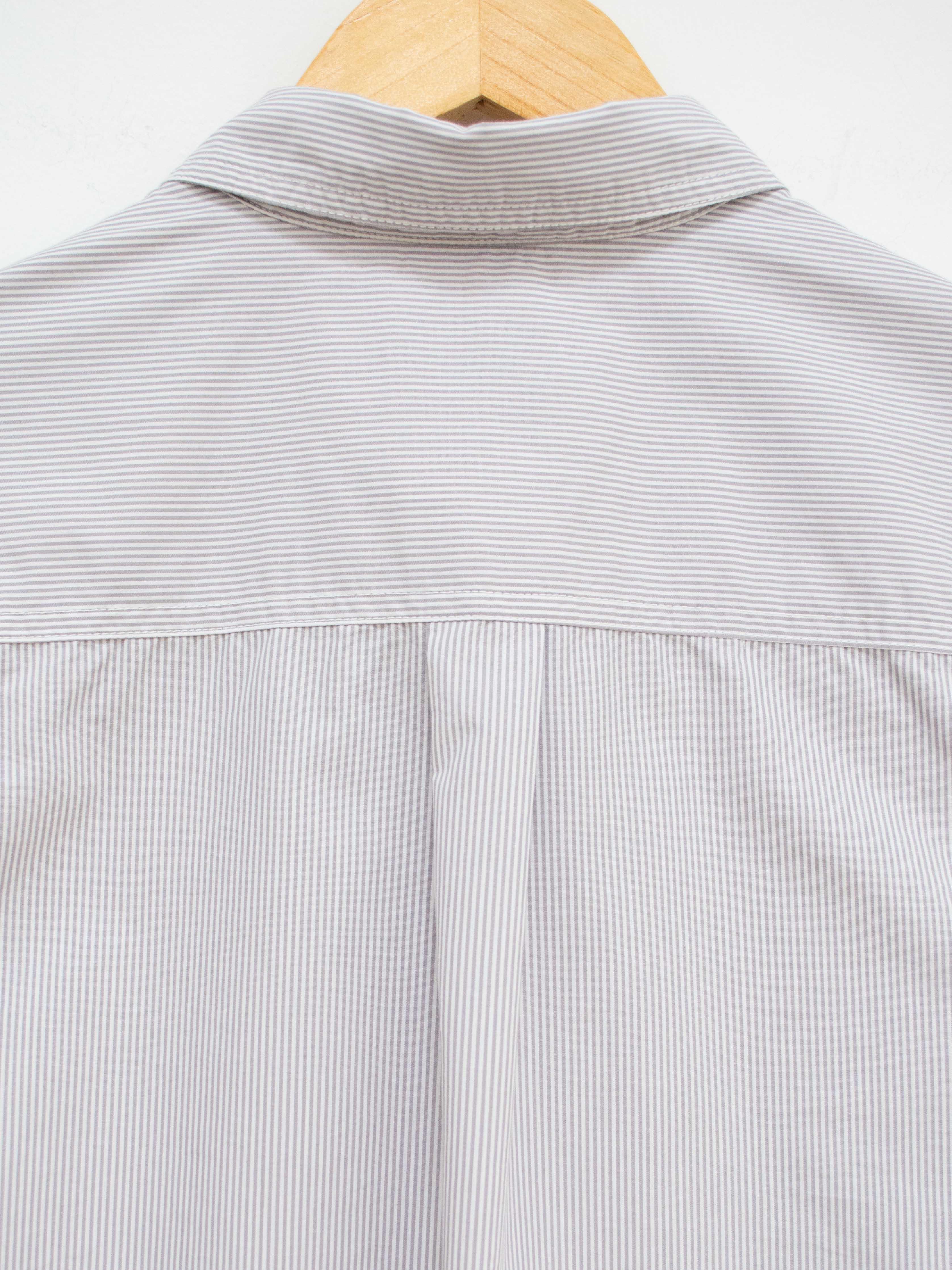 Namu Shop - CAYL Double Pocket Hiker Shirt - Gray Stripe