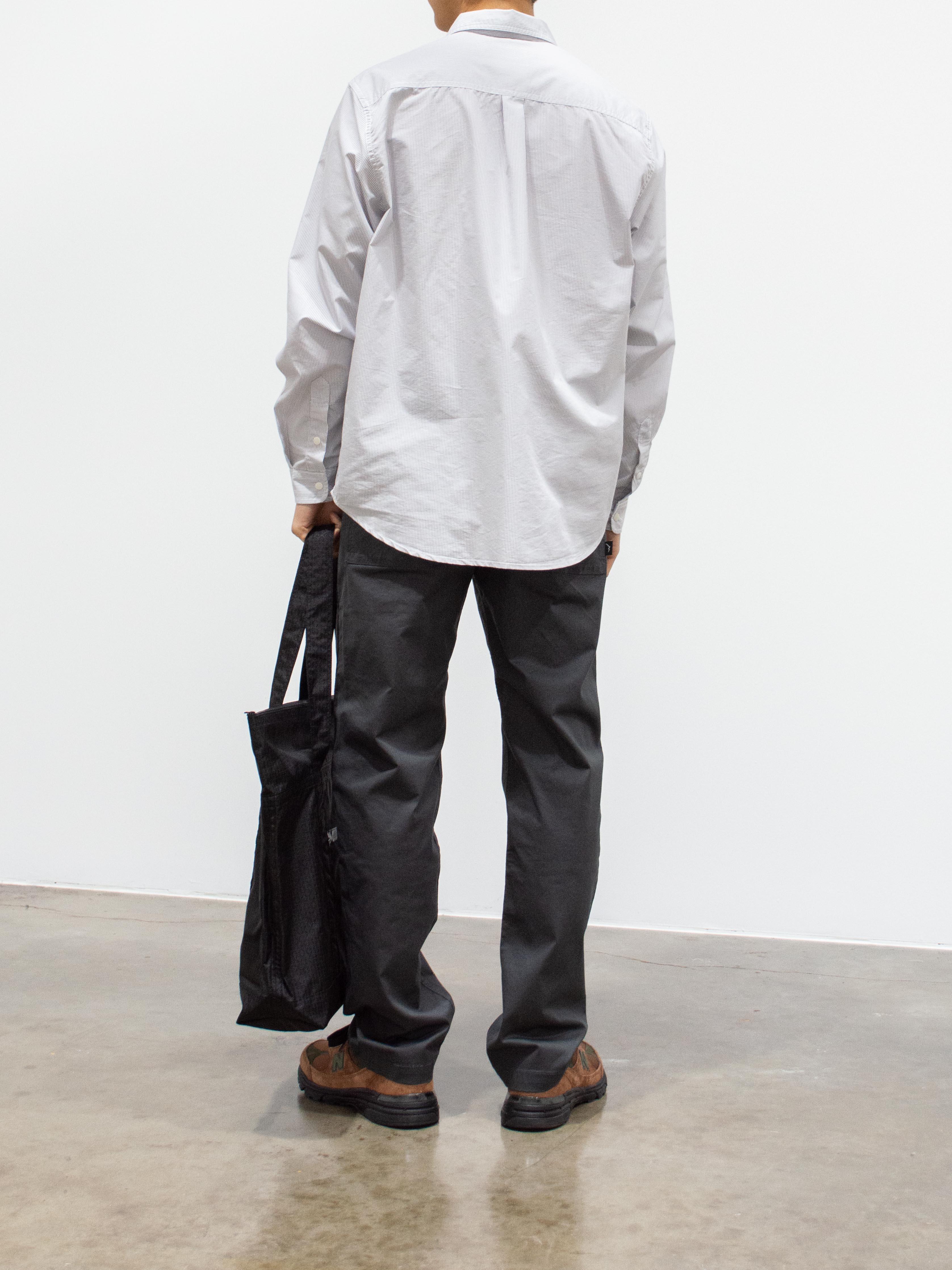 Namu Shop - CAYL Double Pocket Hiker Shirt - Gray Stripe