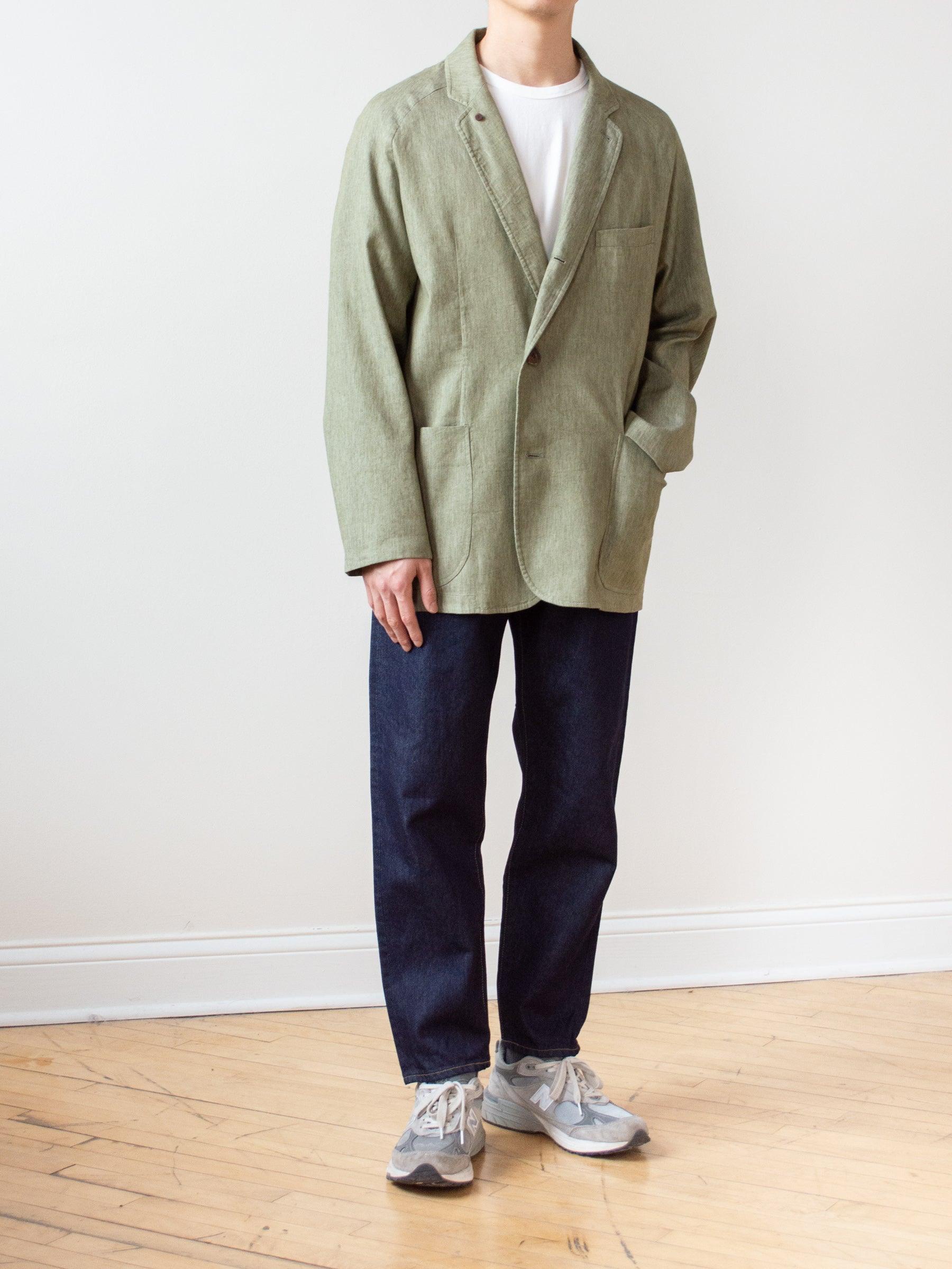 Namu Shop - Document Co/Li Stretch Denim Raglan Jacket - Green