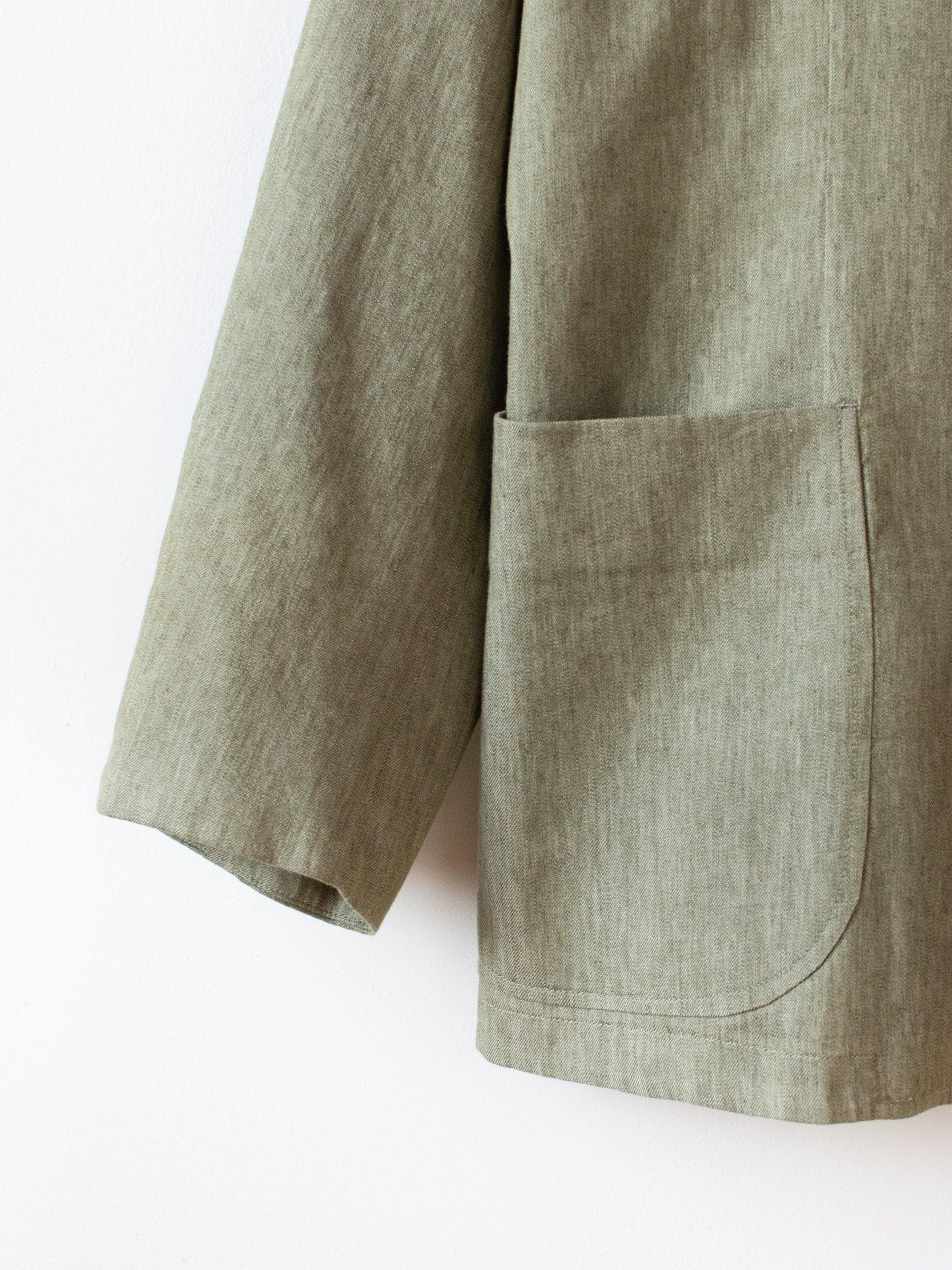 Namu Shop - Document Co/Li Stretch Denim Raglan Jacket - Green