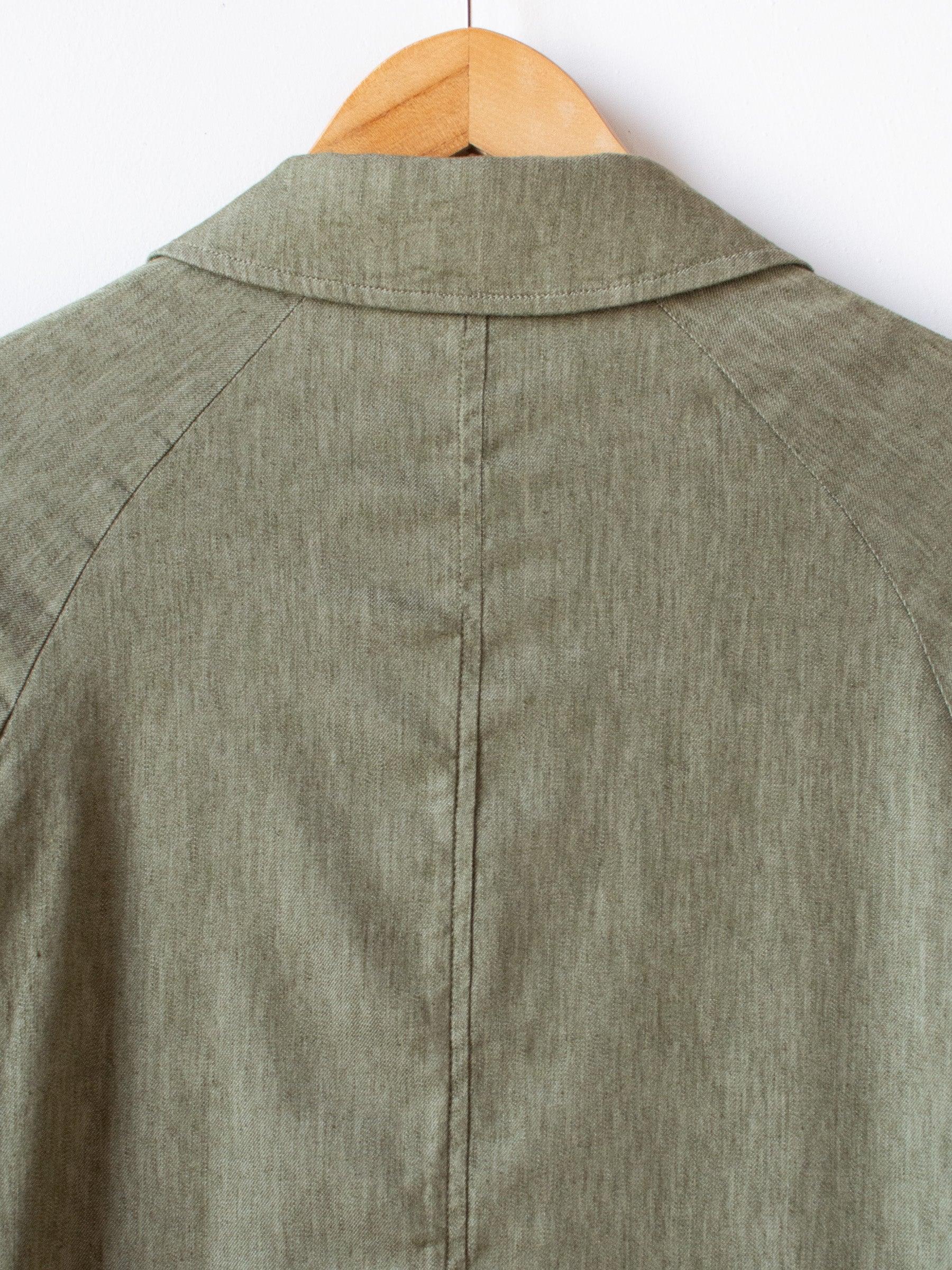 Namu Shop - Document Co/Li Stretch Denim Raglan Jacket - Green