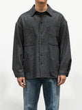 Namu Shop - Document English Wool Shirting Jacket - Gray