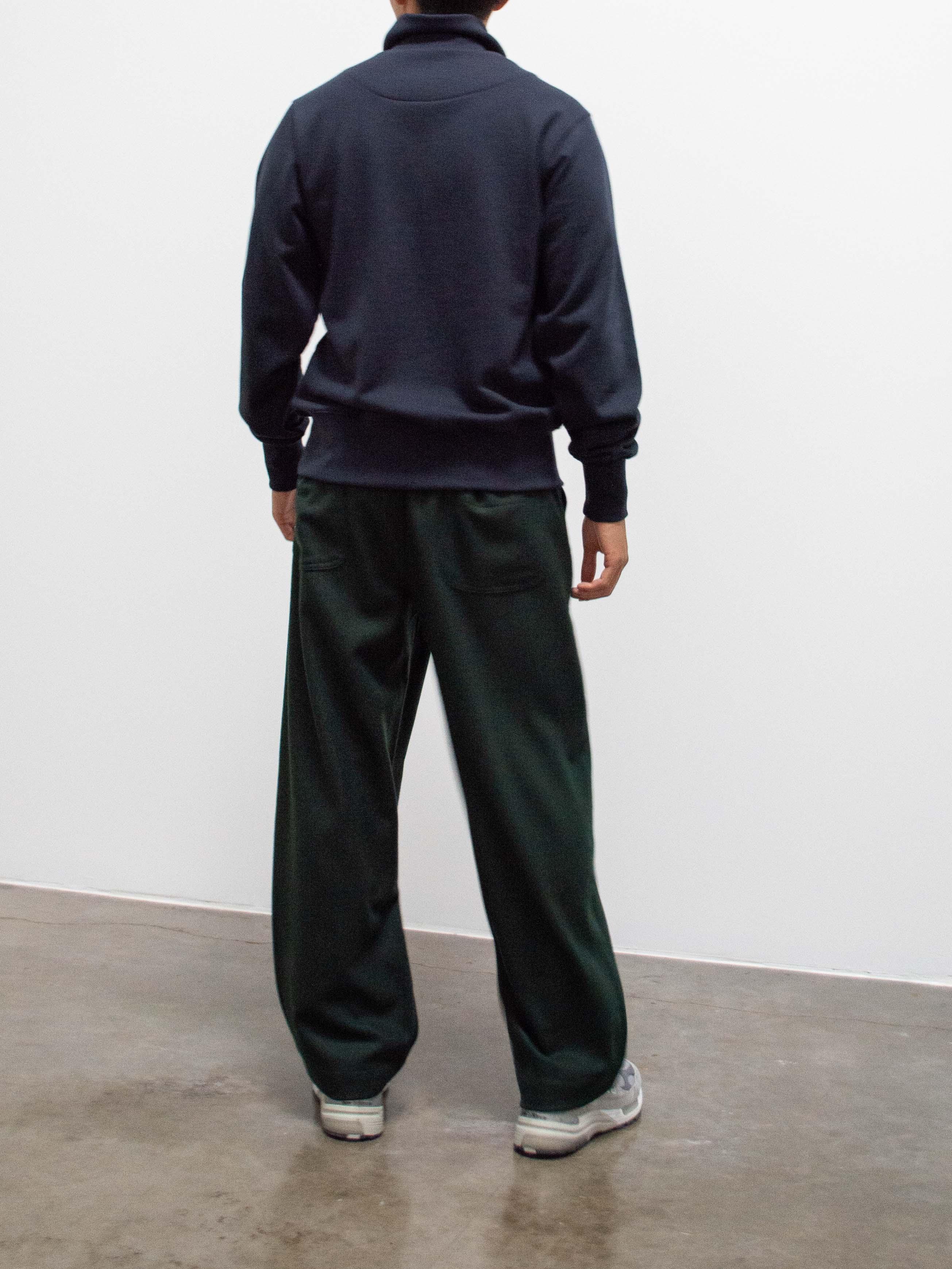 Namu Shop - Document English Wool Tucked Trousers - Forest