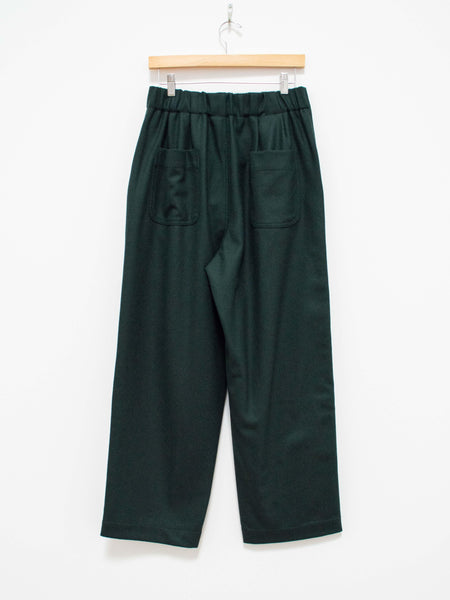 Namu Shop - Document English Wool Tucked Trousers - Forest