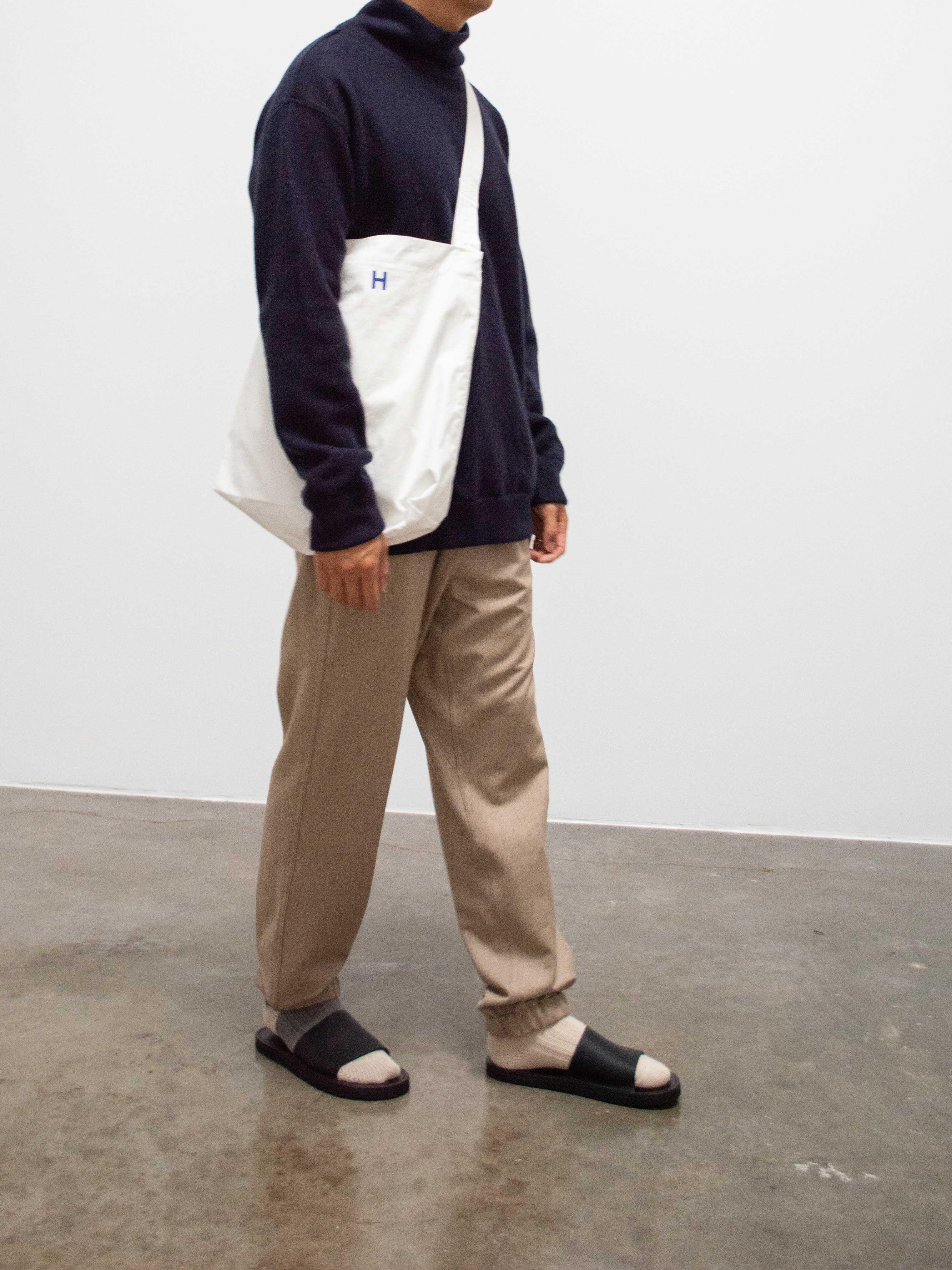 Namu Shop - Document Flexible Wool Easy Pants - Beige