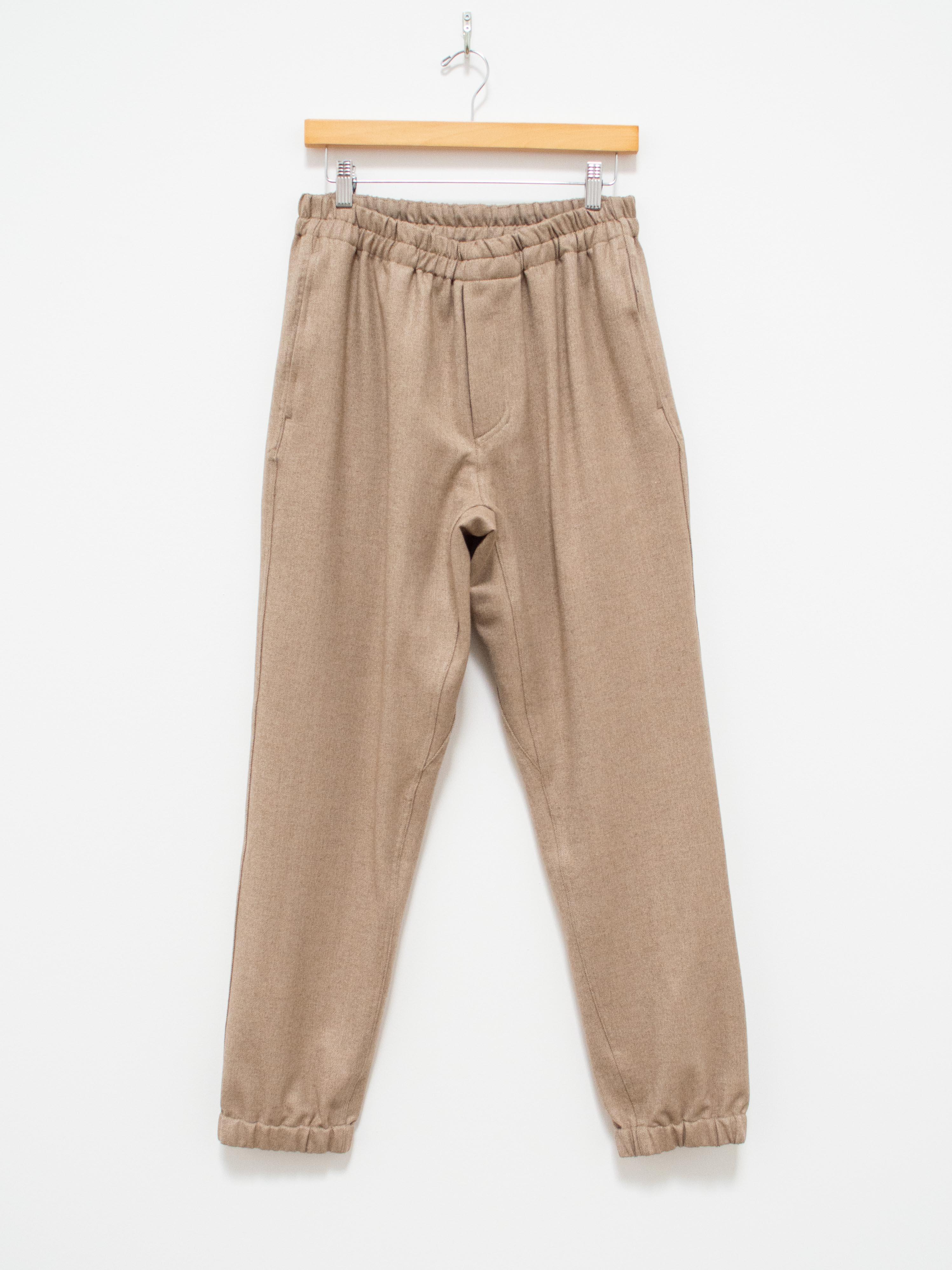 Namu Shop - Document Flexible Wool Easy Pants - Beige