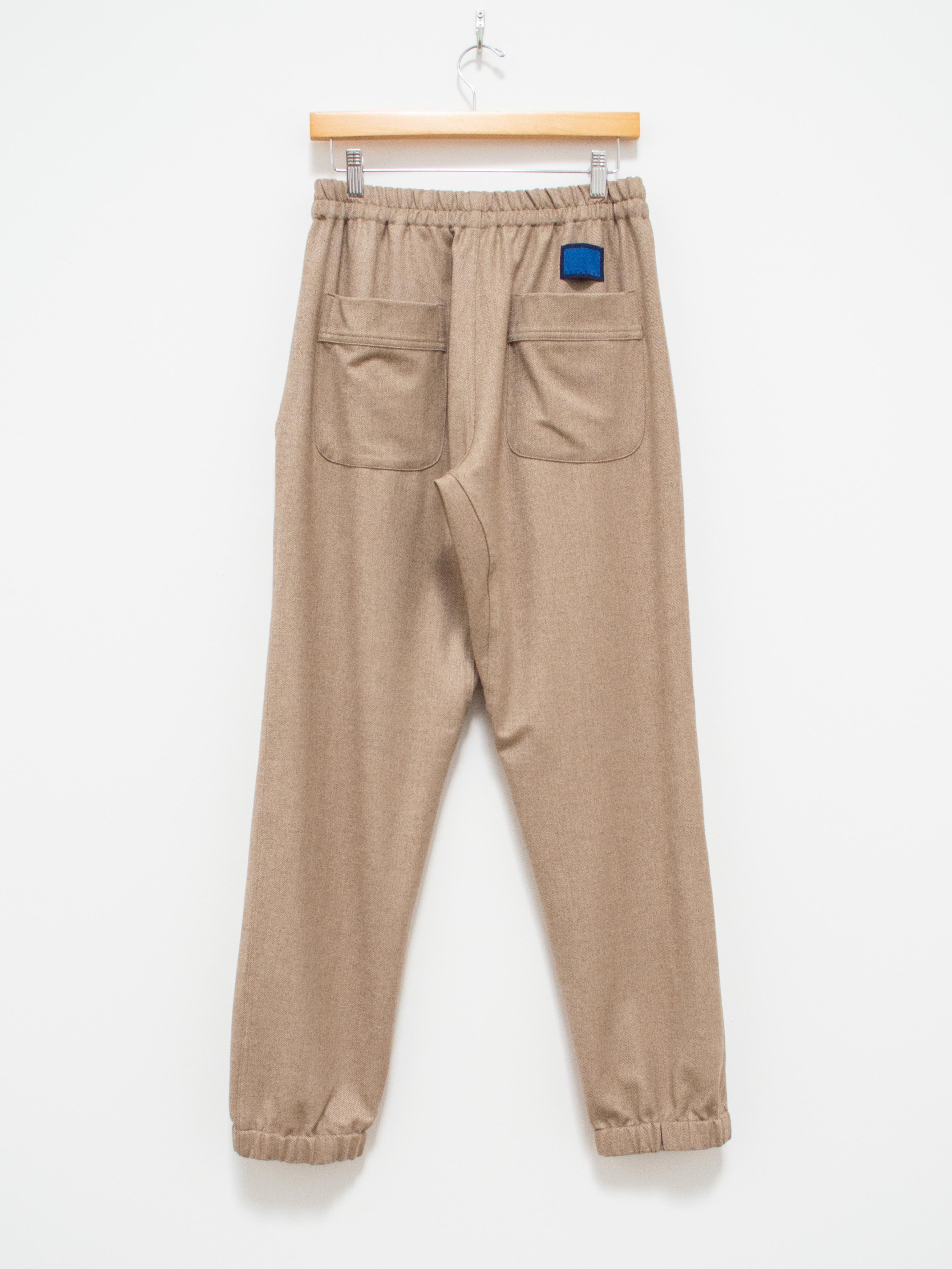 Namu Shop - Document Flexible Wool Easy Pants - Beige