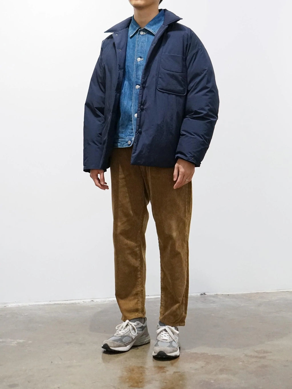 Namu Shop - Document Goosedown Shirting Jacket - Navy