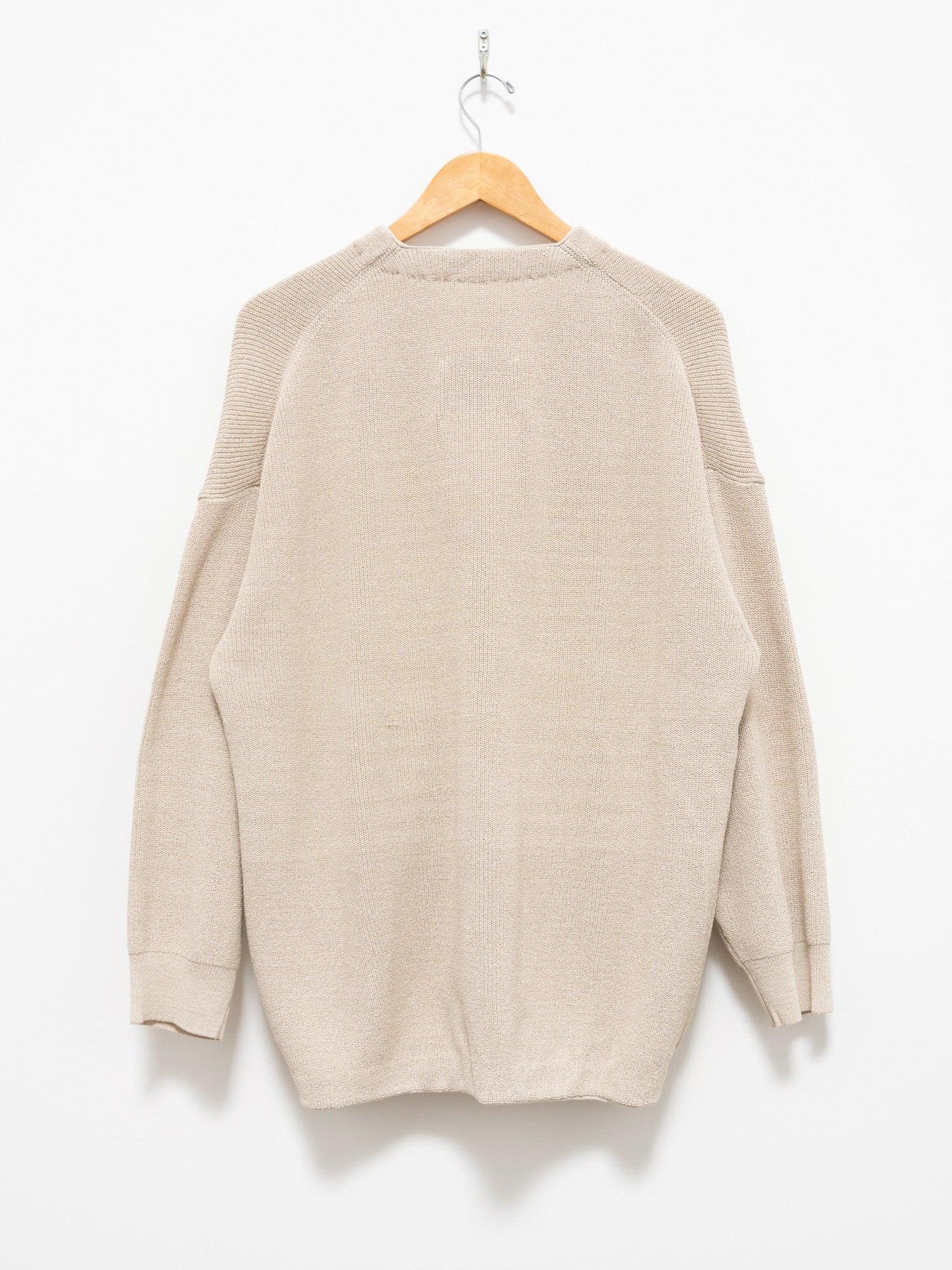 Namu Shop - Document Hanji Paper Relaxed Cardigan - Beige