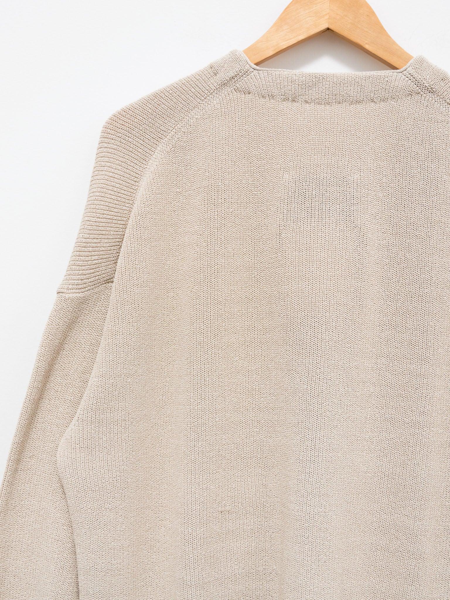 Namu Shop - Document Hanji Paper Relaxed Cardigan - Beige