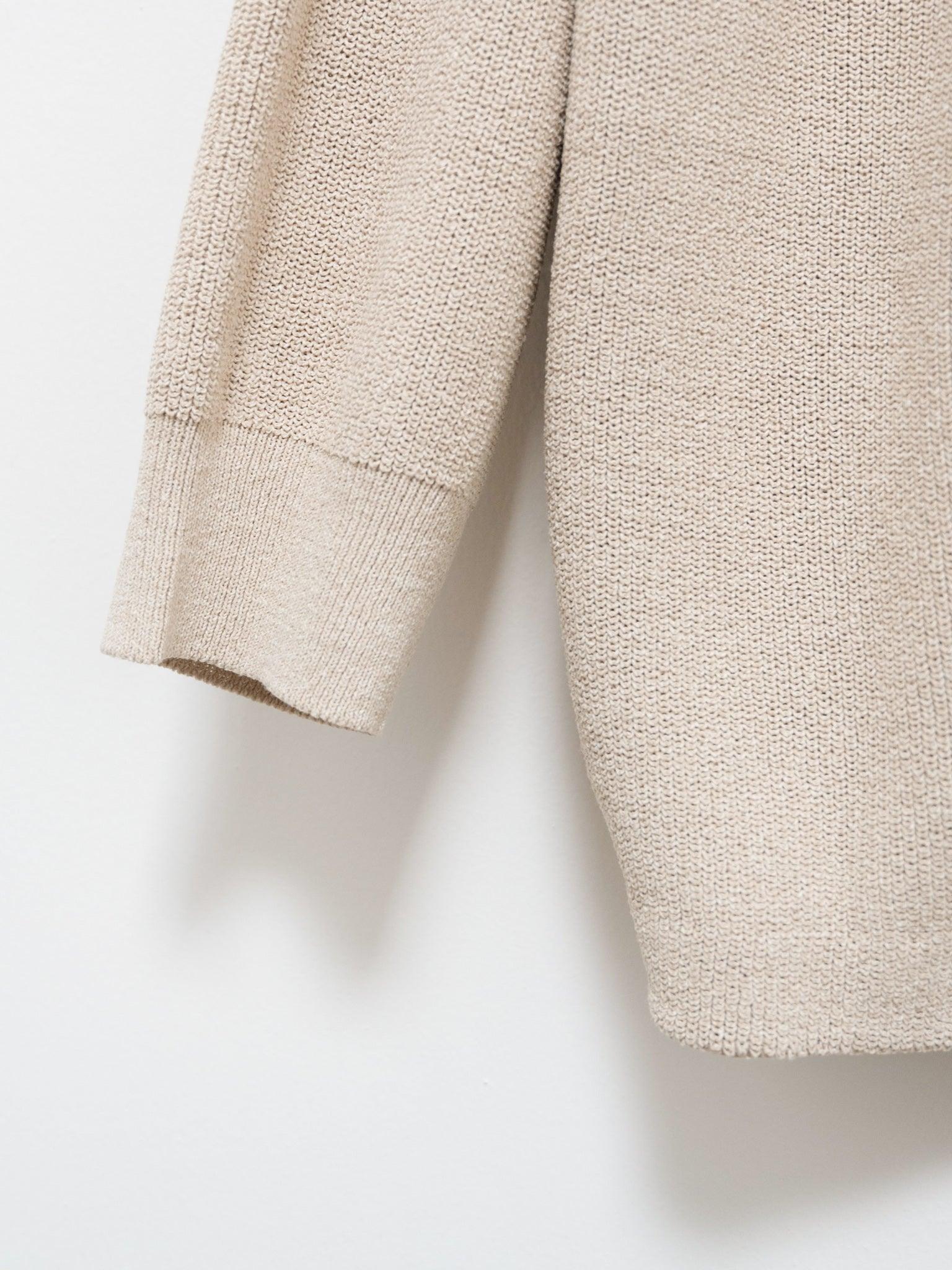 Namu Shop - Document Hanji Paper Relaxed Cardigan - Beige