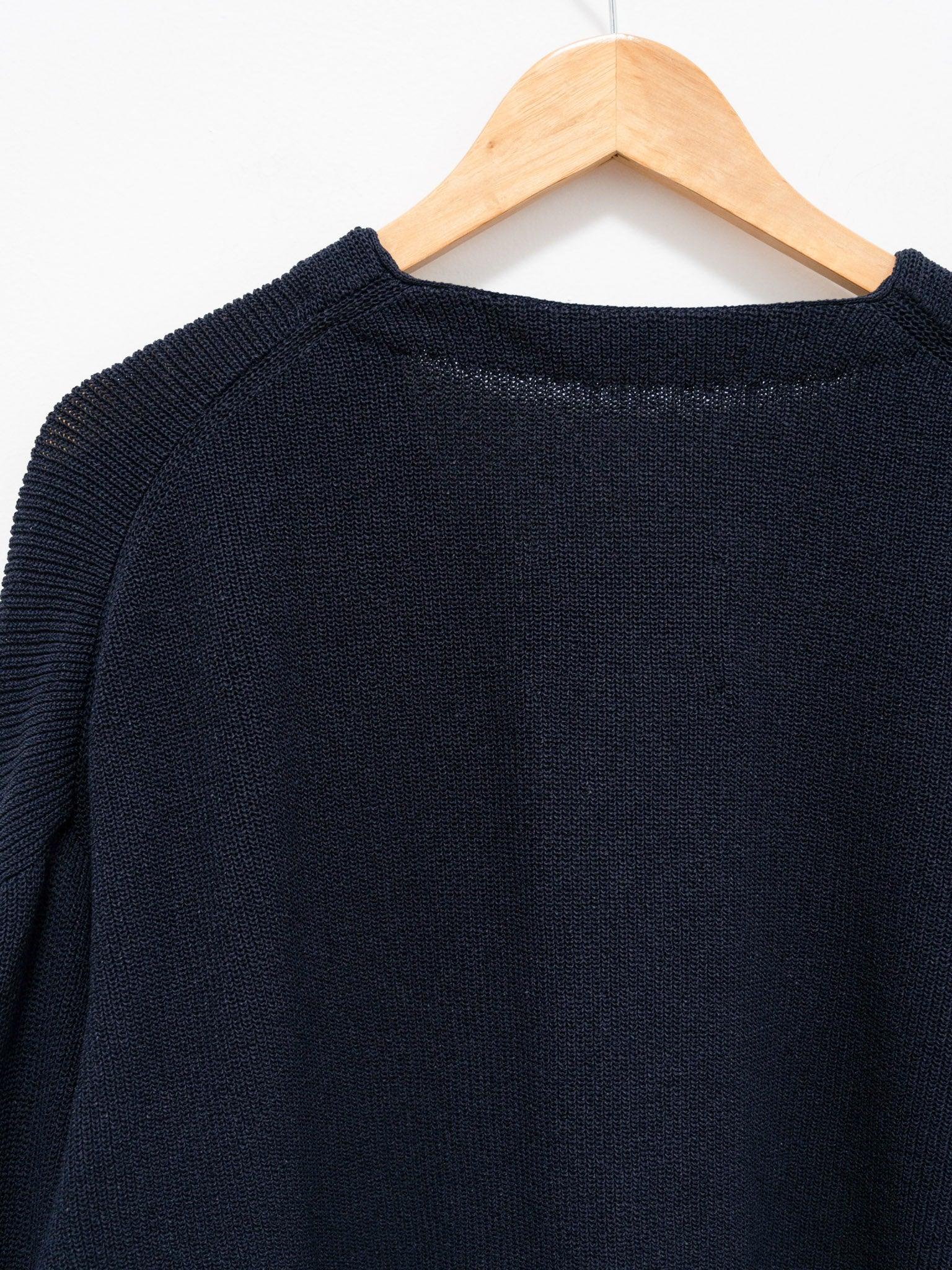 Namu Shop - Document Hanji Paper Relaxed Cardigan - Navy