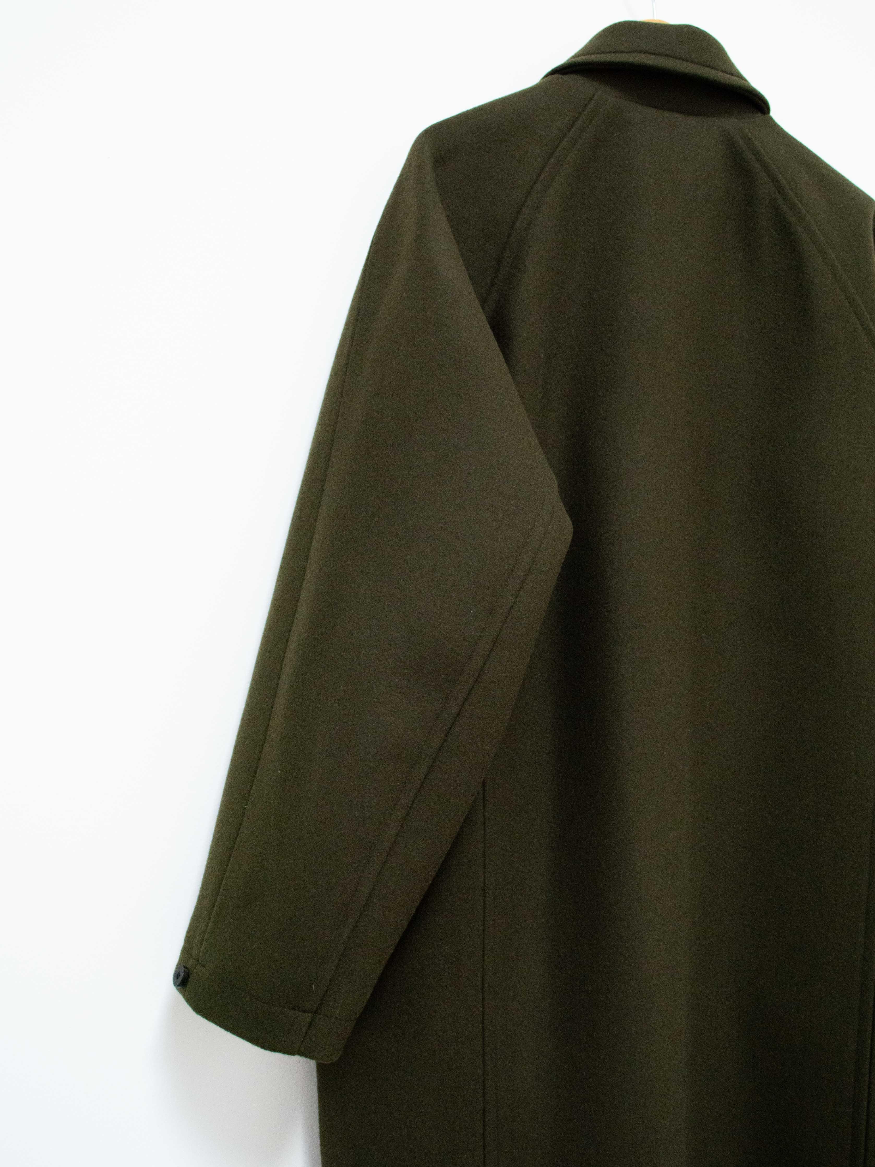 Namu Shop - Document Heavy Melton Coat - Olive