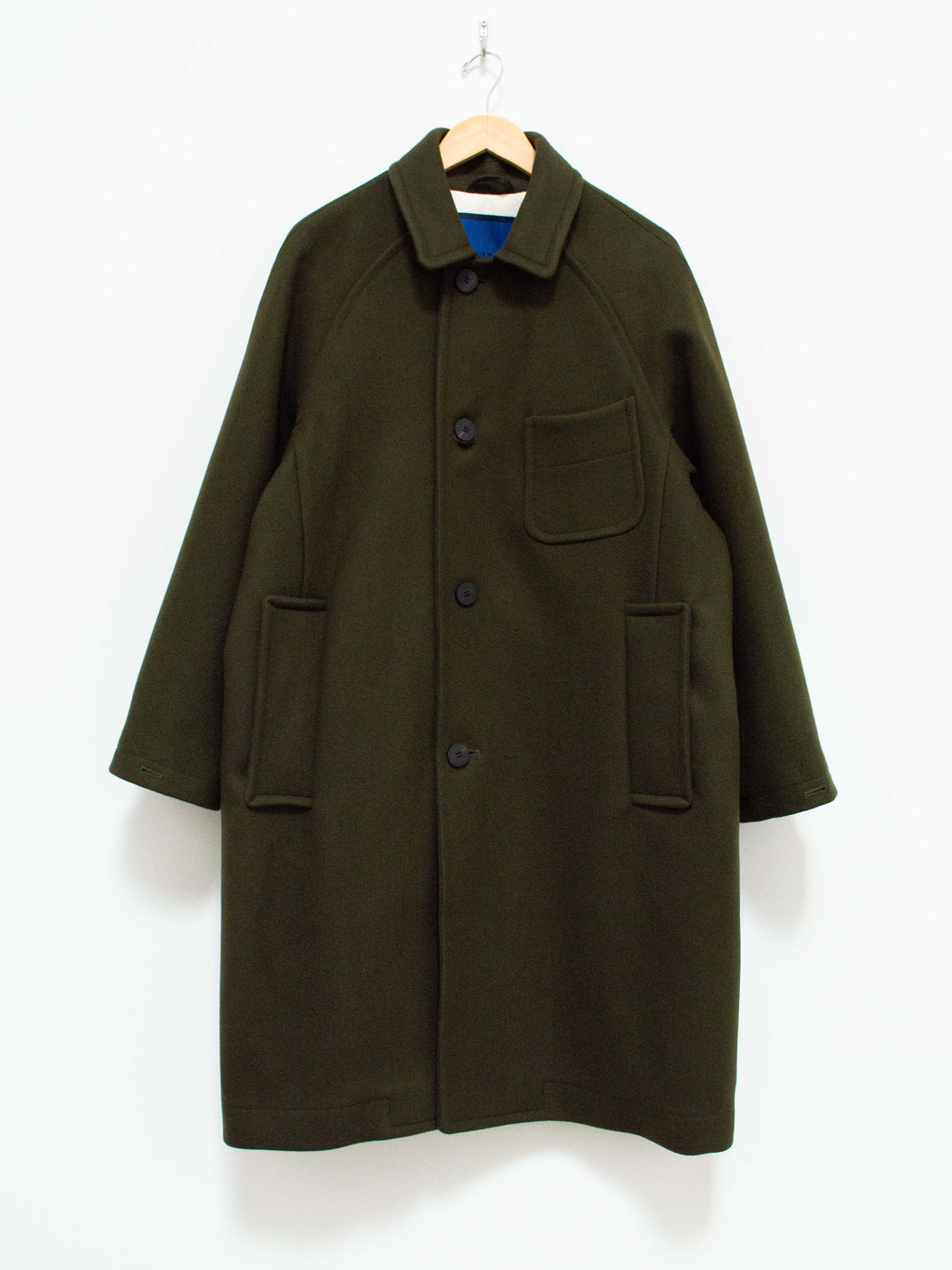 Namu Shop - Document Heavy Melton Coat - Olive