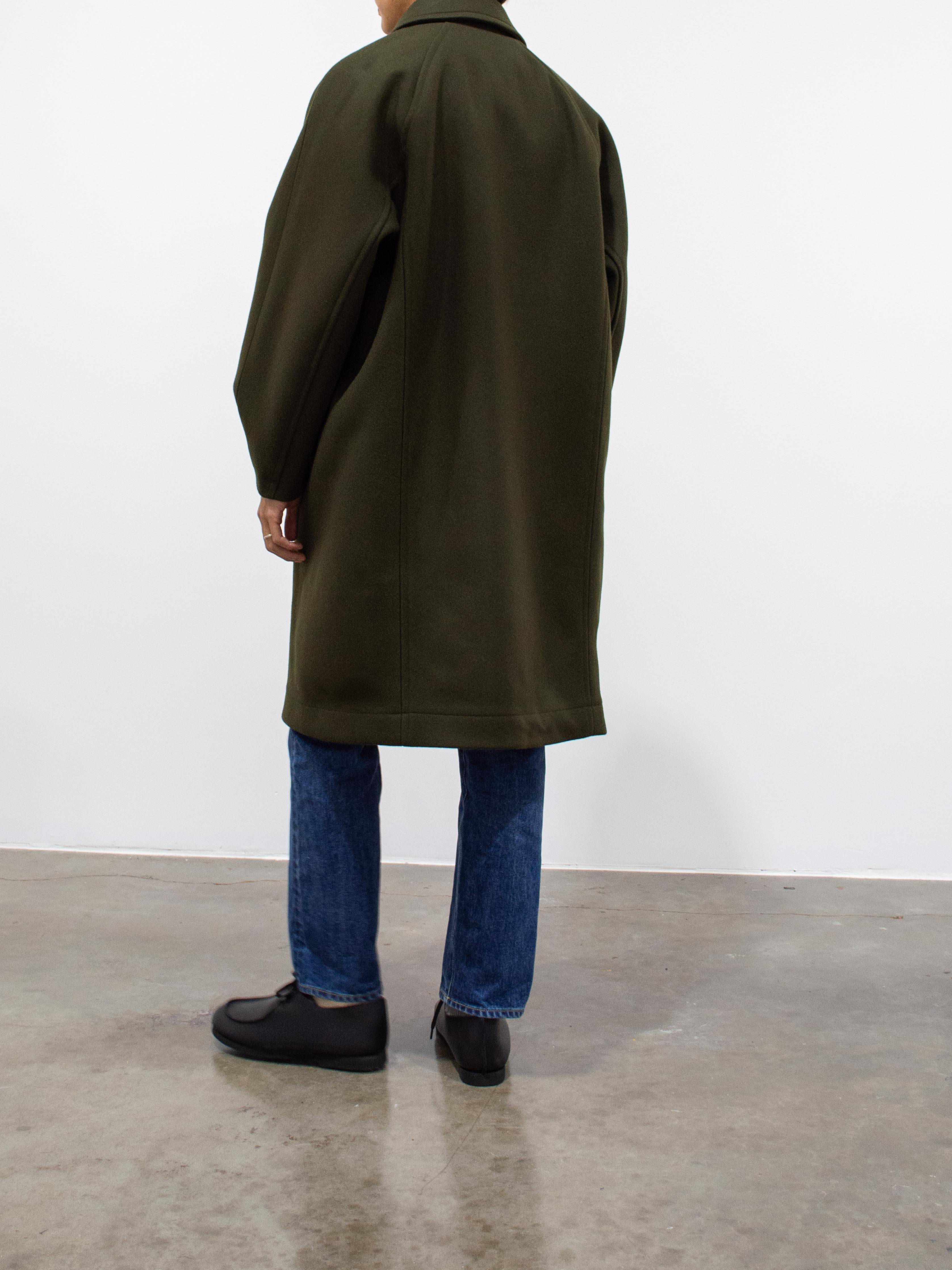 Namu Shop - Document Heavy Melton Coat - Olive